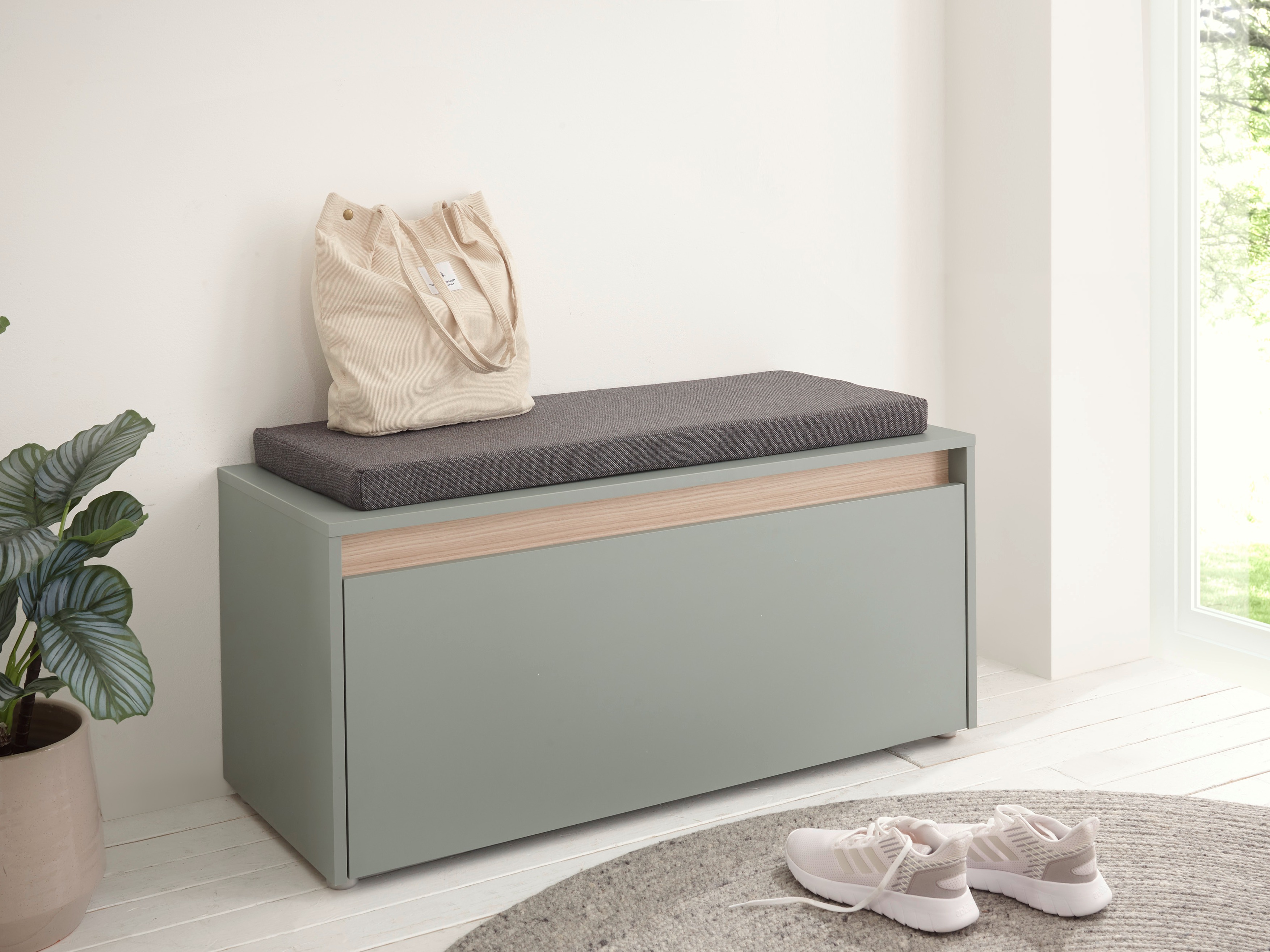 Шкаф за обувки Elbsori 164 (Зелен)