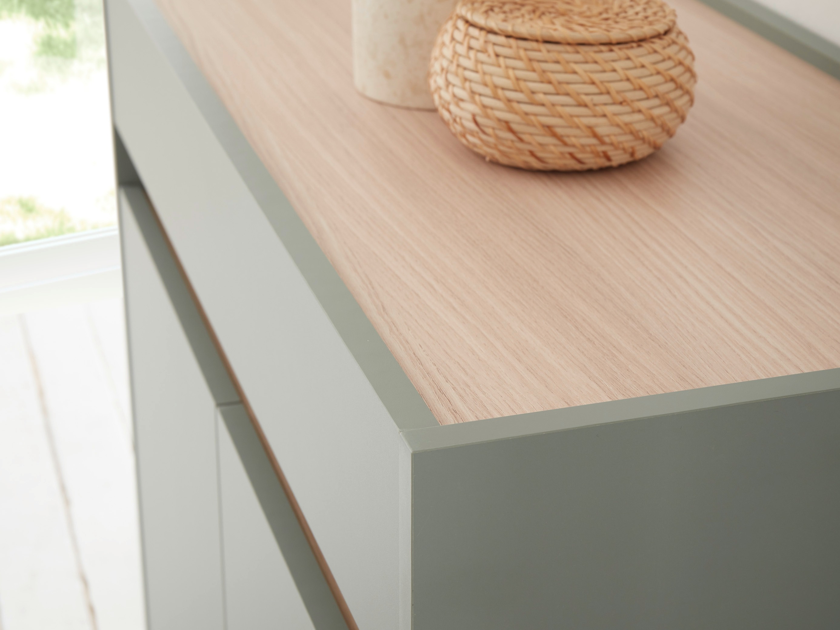 Скрин Elbsori 110 (Зелен + Дъб)