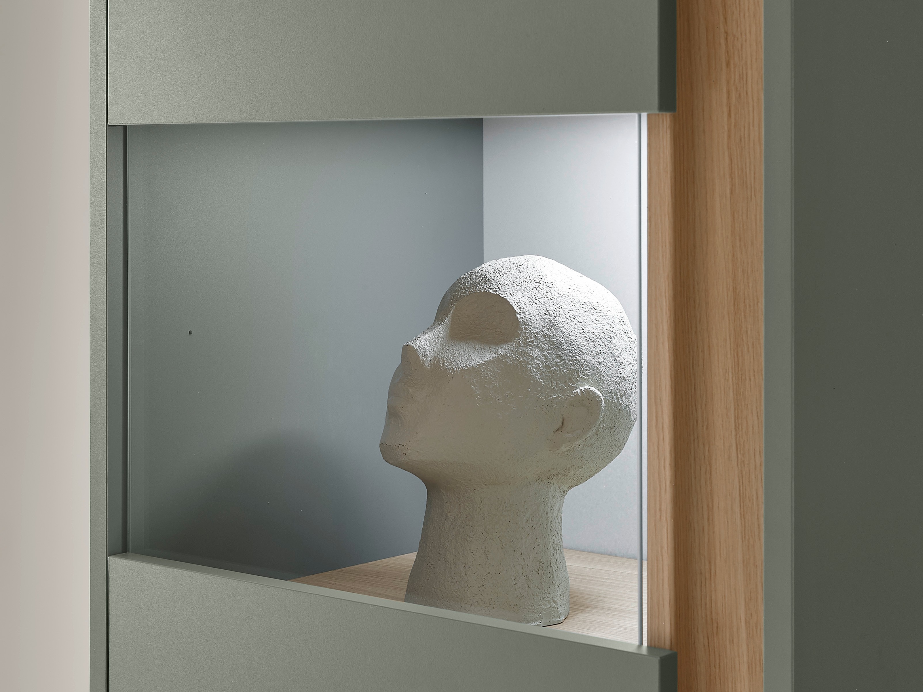 Етажерка Elbsori 102 (Зелен + Дъб)