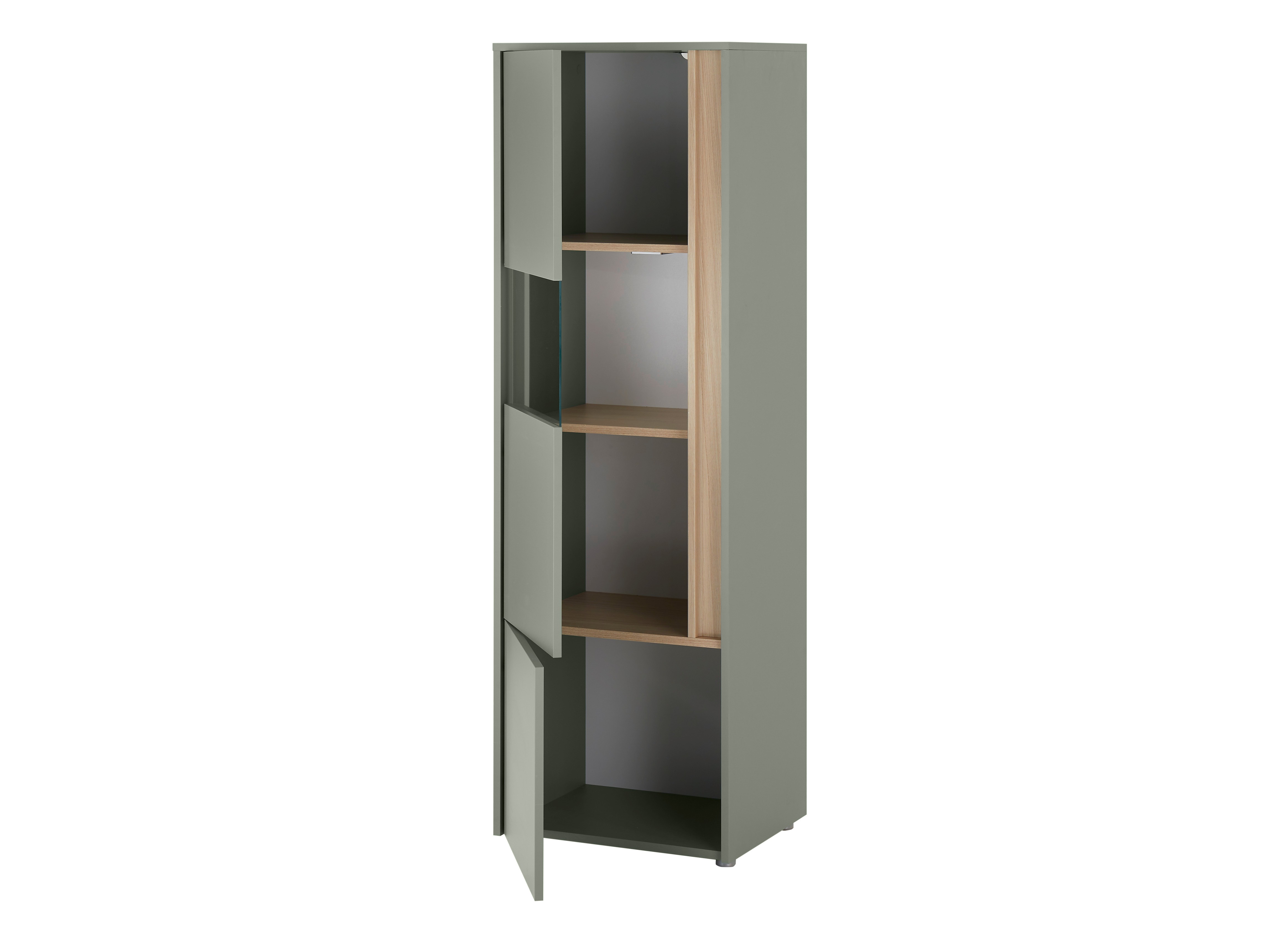 Етажерка Elbsori 102 (Зелен + Дъб)