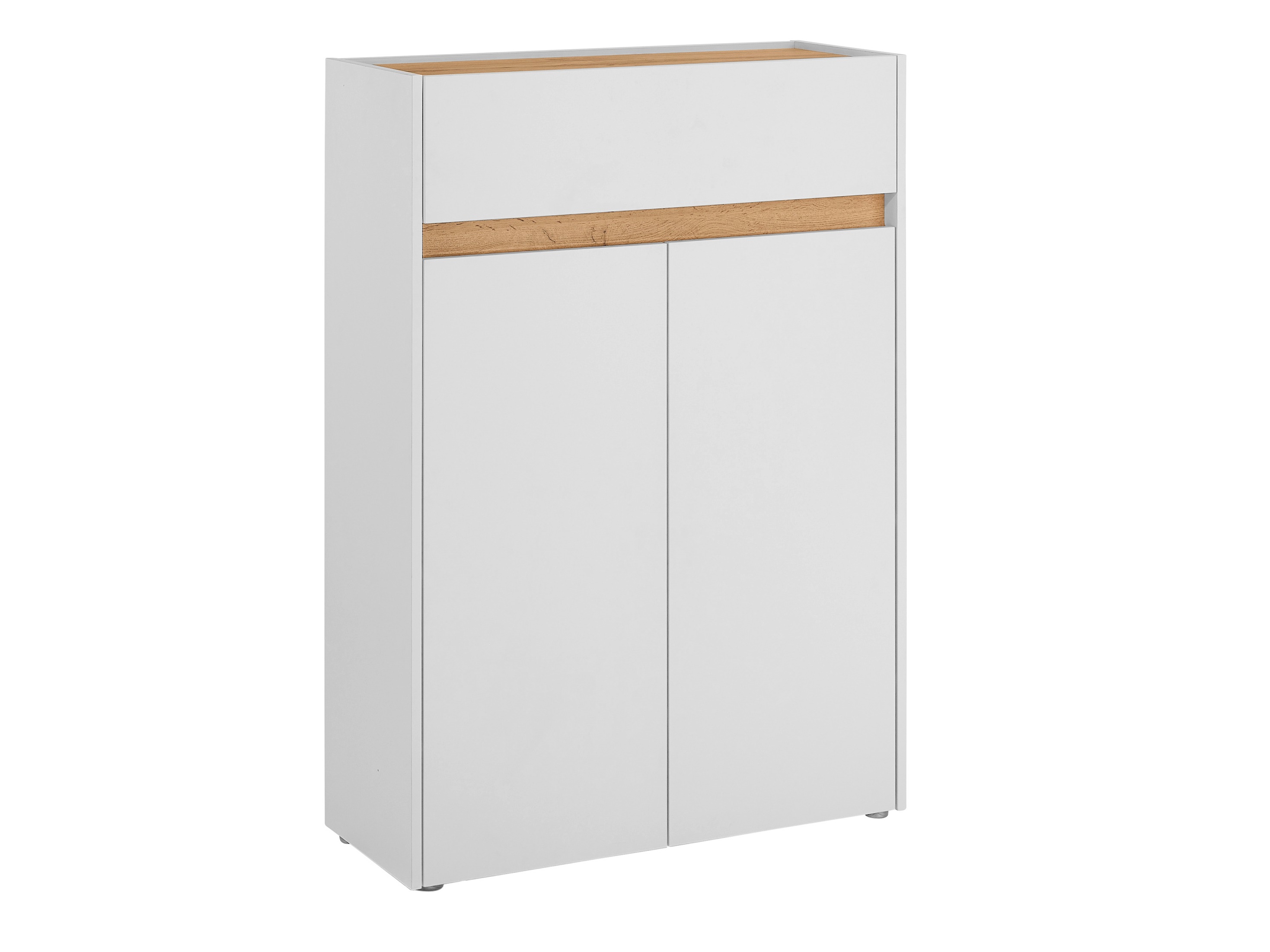 Етажерка за обувки Elbsori 173 (Бял + Дъб уотан)