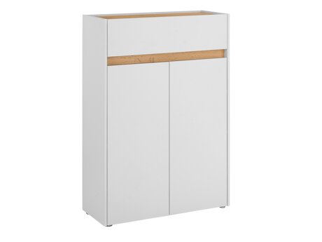 Етажерка за обувки Elbsori 173 (Бял + Дъб уотан)