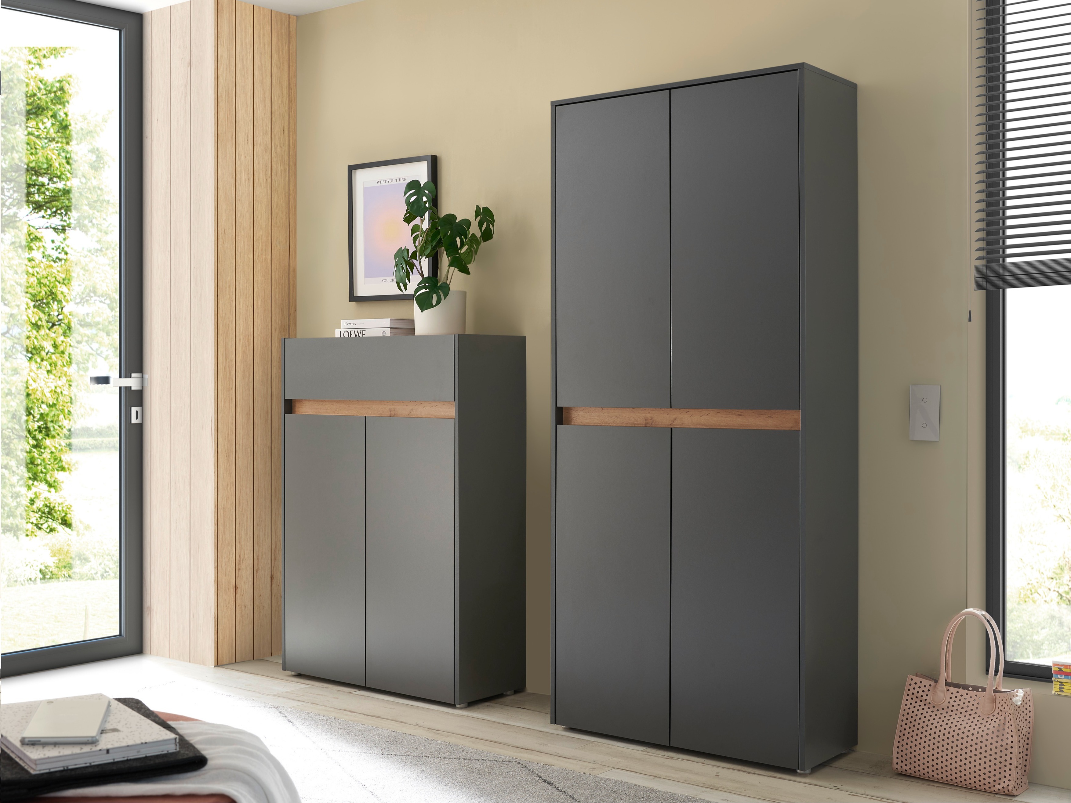 Комплект за антре Elbsori 175 (Антрацит + Дъб уотан)