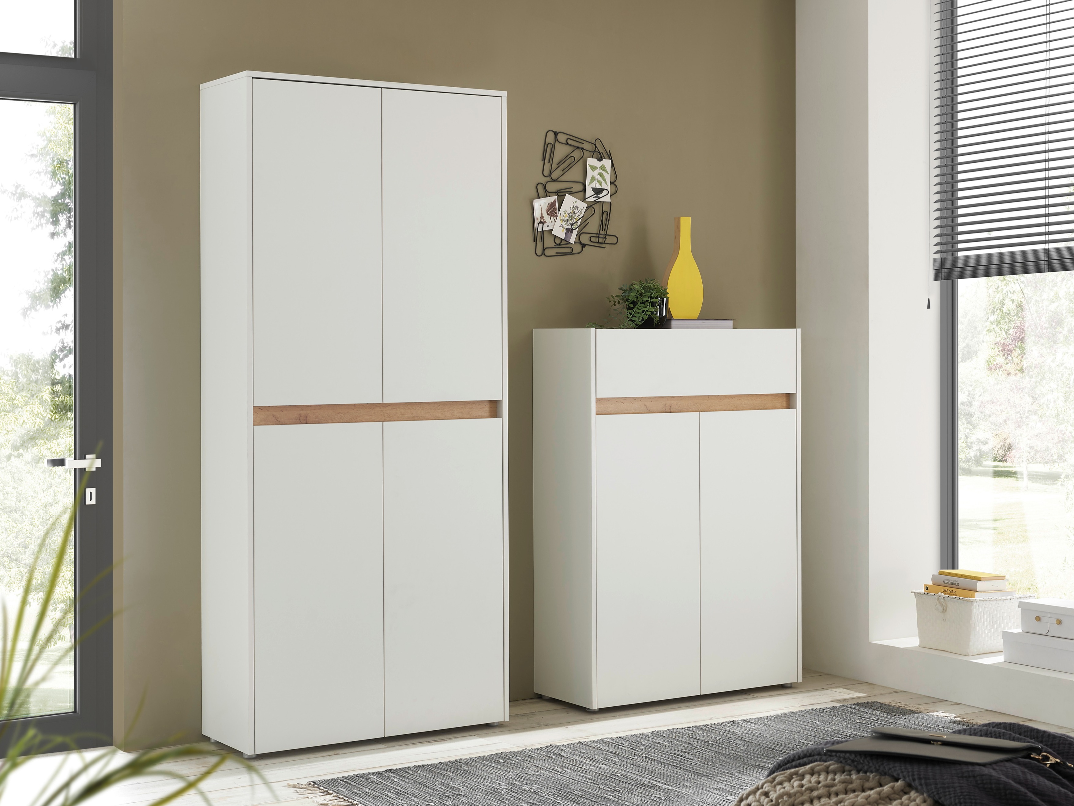 Комплект за антре Elbsori 175 (Бял + Дъб уотан)