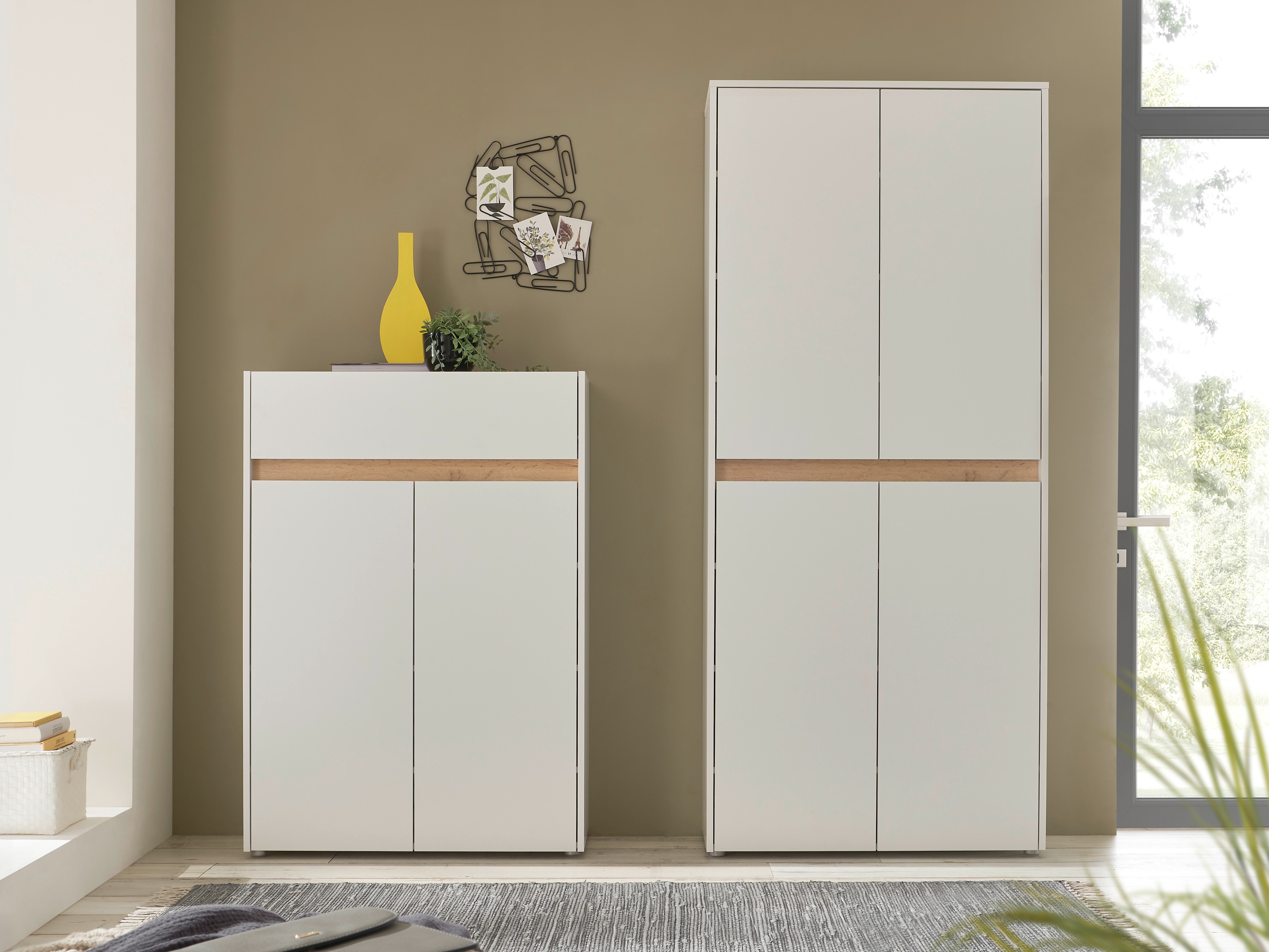 Комплект за антре Elbsori 175 (Бял + Дъб уотан)