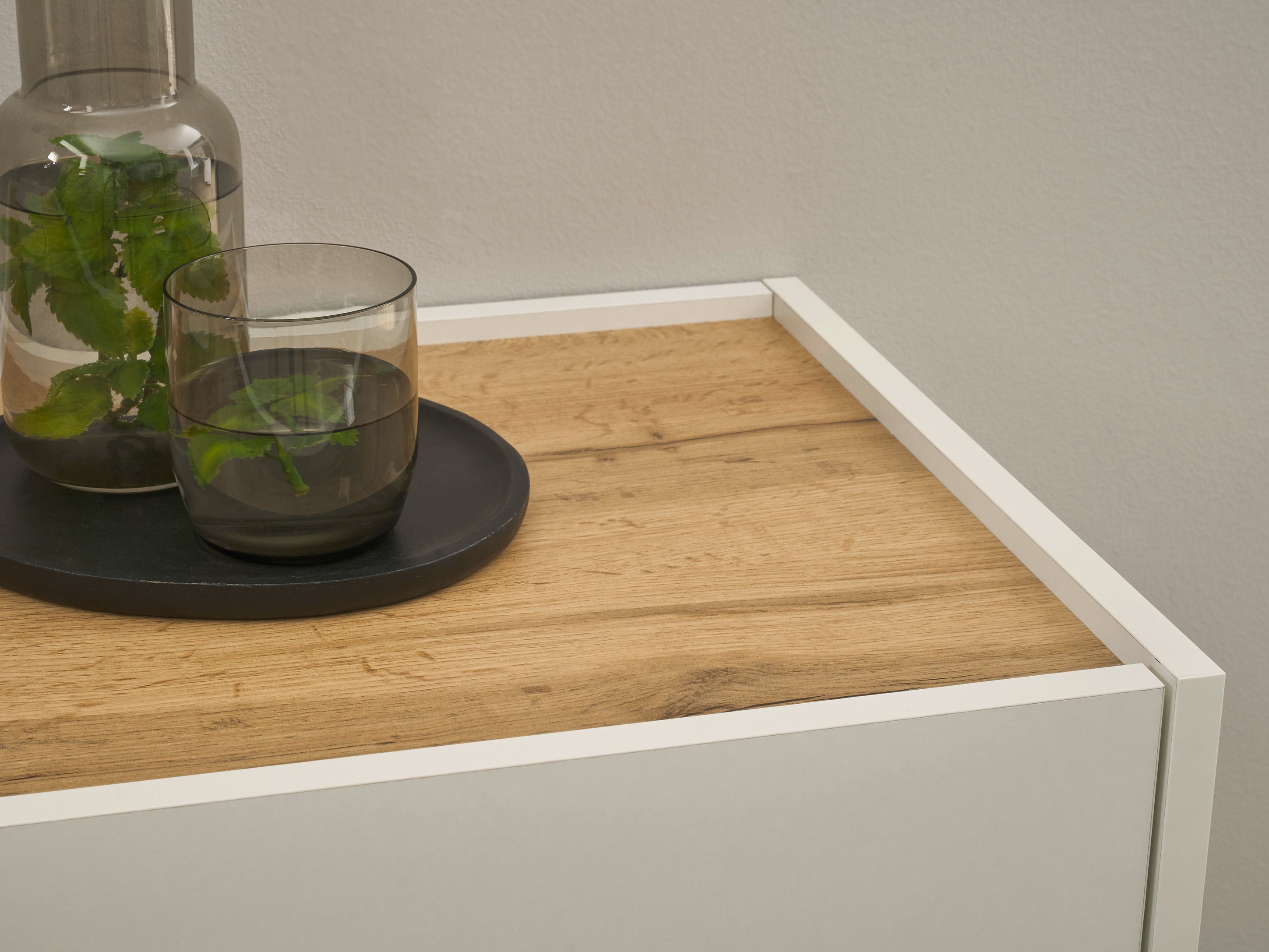 Комплект за антре Elbsori 175 (Бял + Дъб уотан)