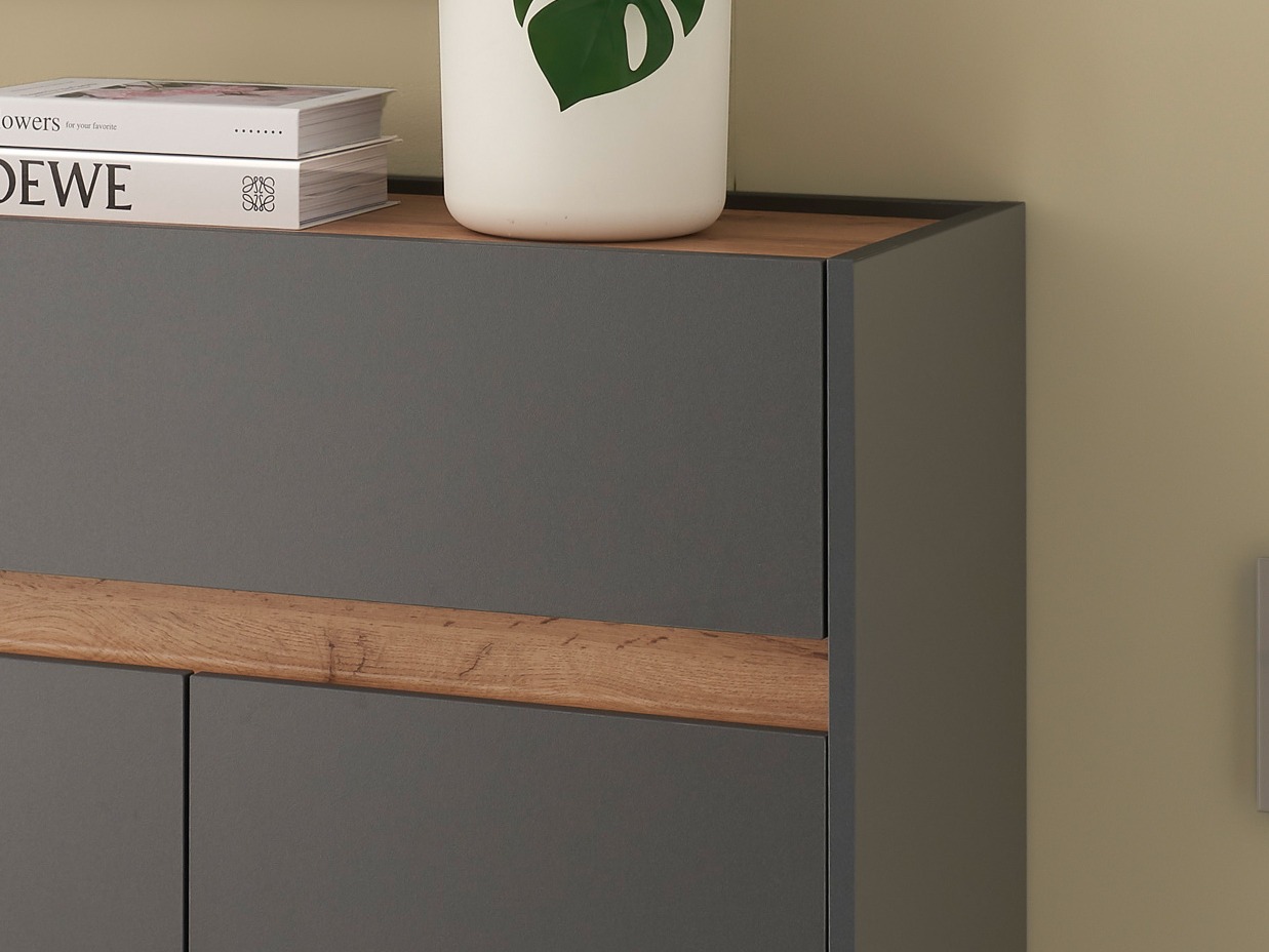 Комплект за антре Elbsori 176 (Антрацит + Дъб уотан)