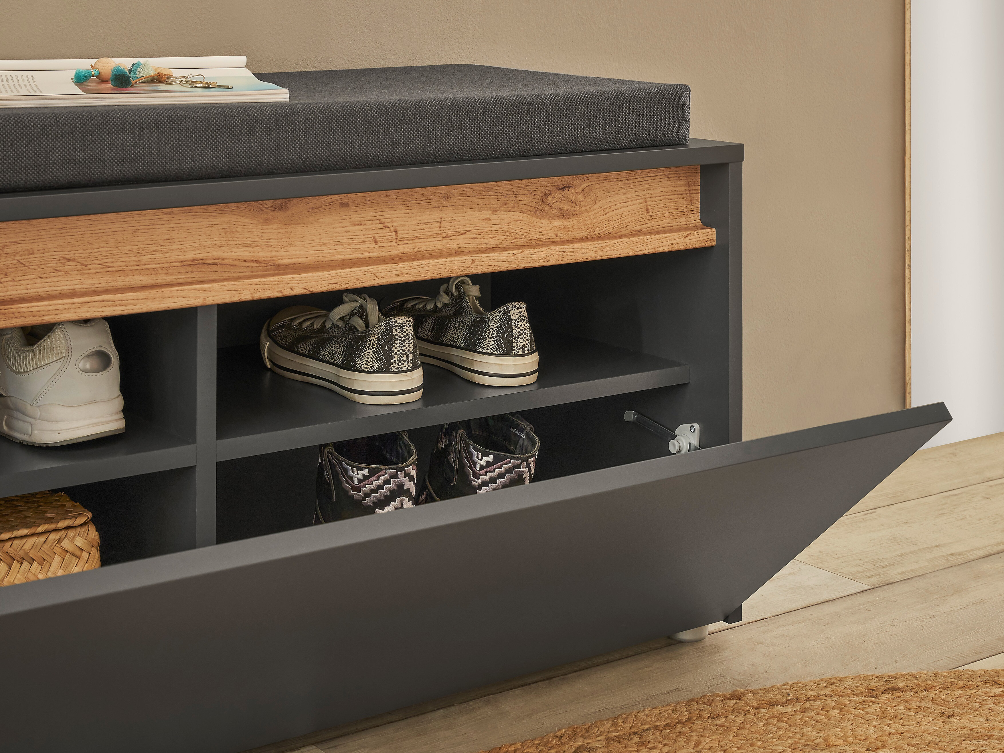 Комплект за антре Elbsori 176 (Антрацит + Дъб уотан)