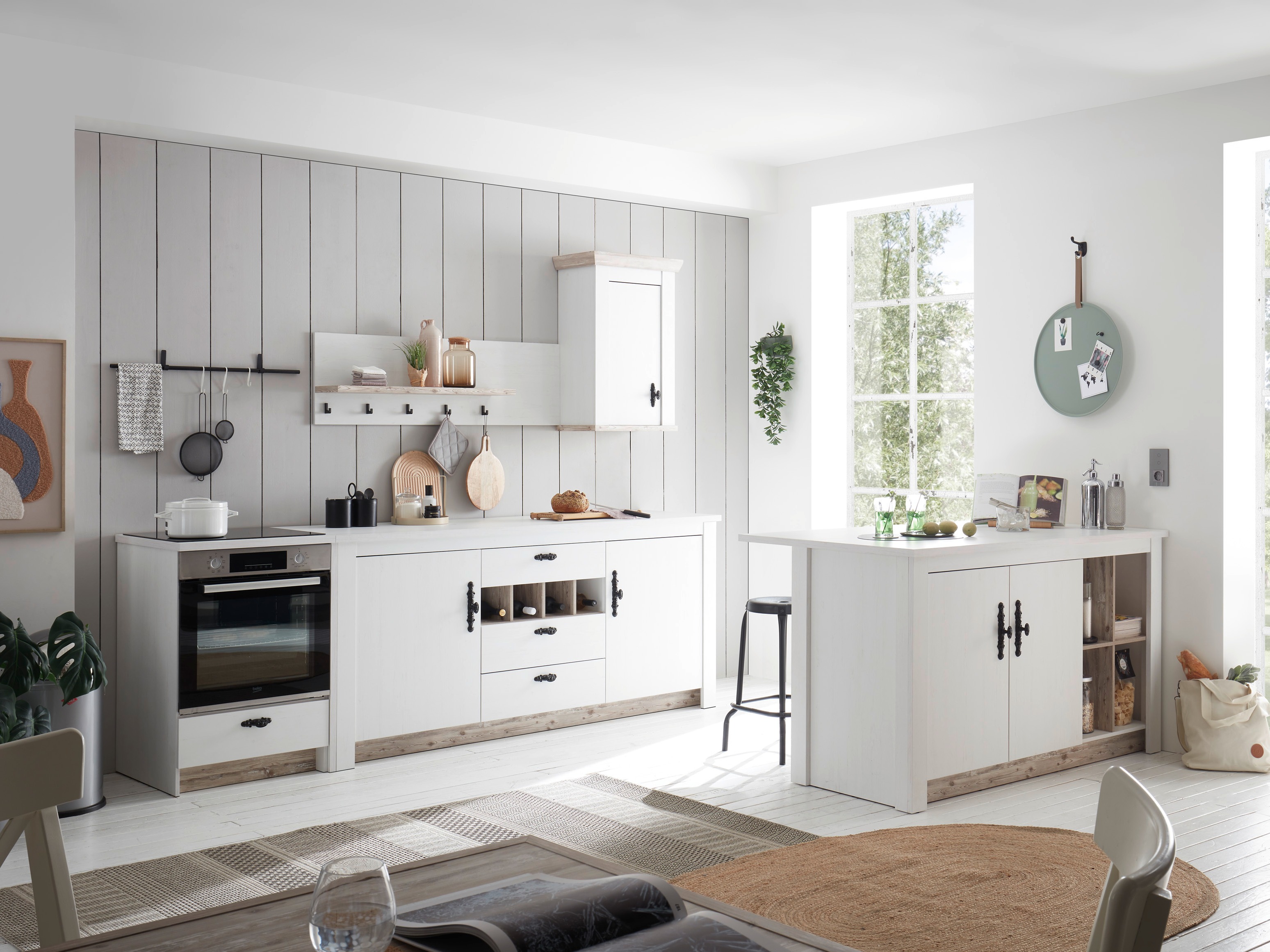 Модулен шкаф с чекмедже и врати Flora 101