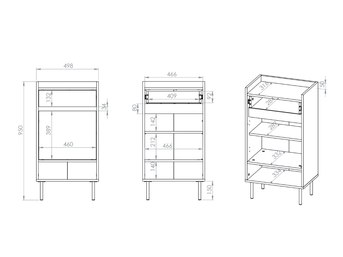 Етажерка за обувки Tivorlo 106