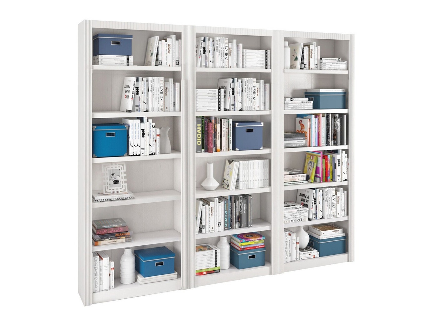 Комплект етажерки Orlmara 106 (Бял)