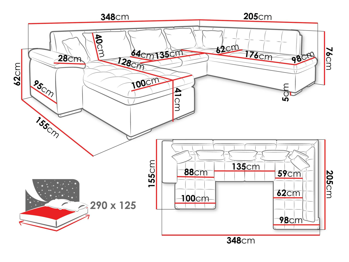 Ъглов диван Comfivo 141 (Manila 16 + Manila 18)