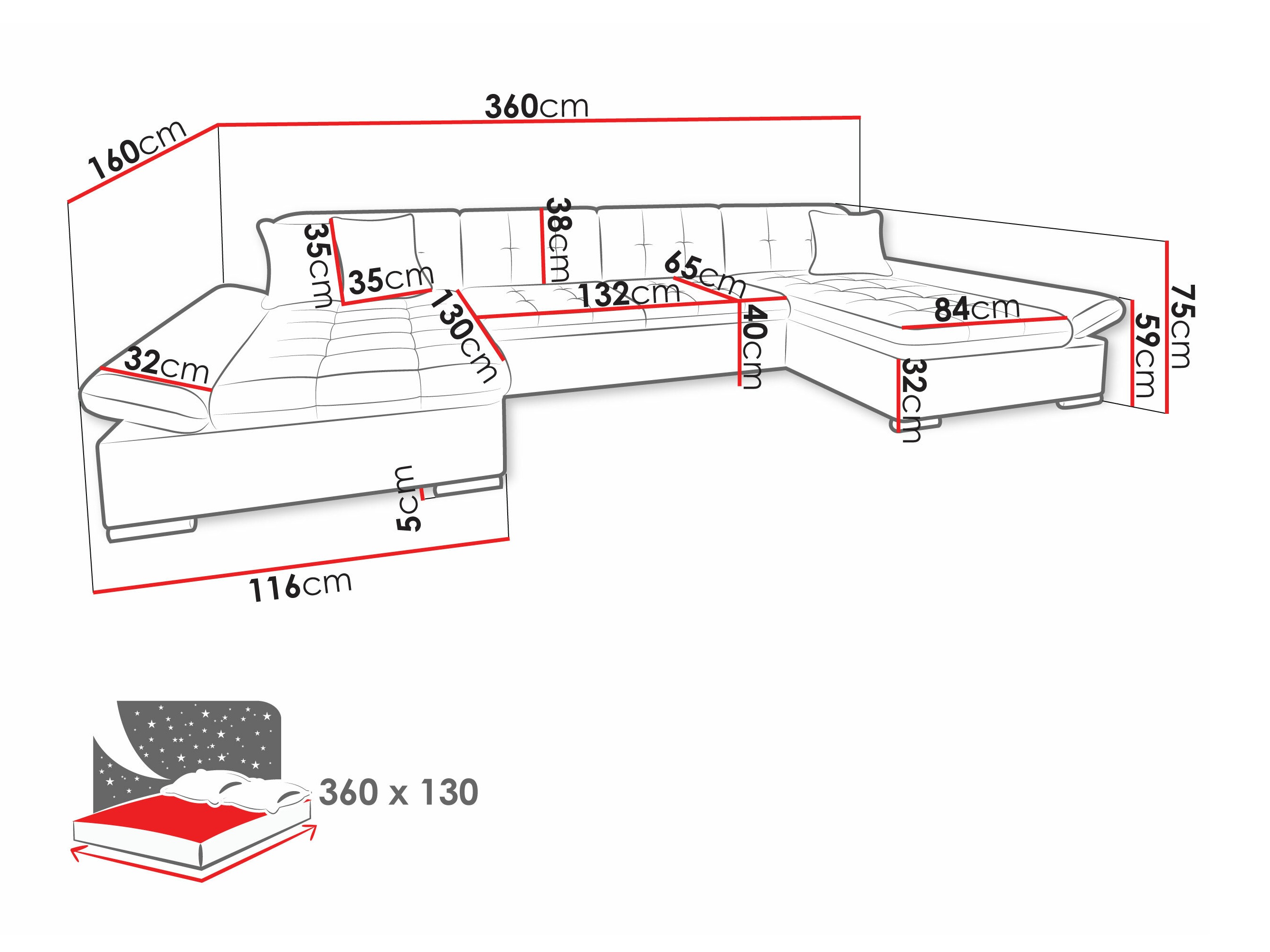 Ъглов диван Comfivo Ficus I (Lux 05 + Lux 06)