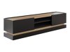 ТВ шкаф Comfivo Dalvenu 102 (Черен + Дъб)