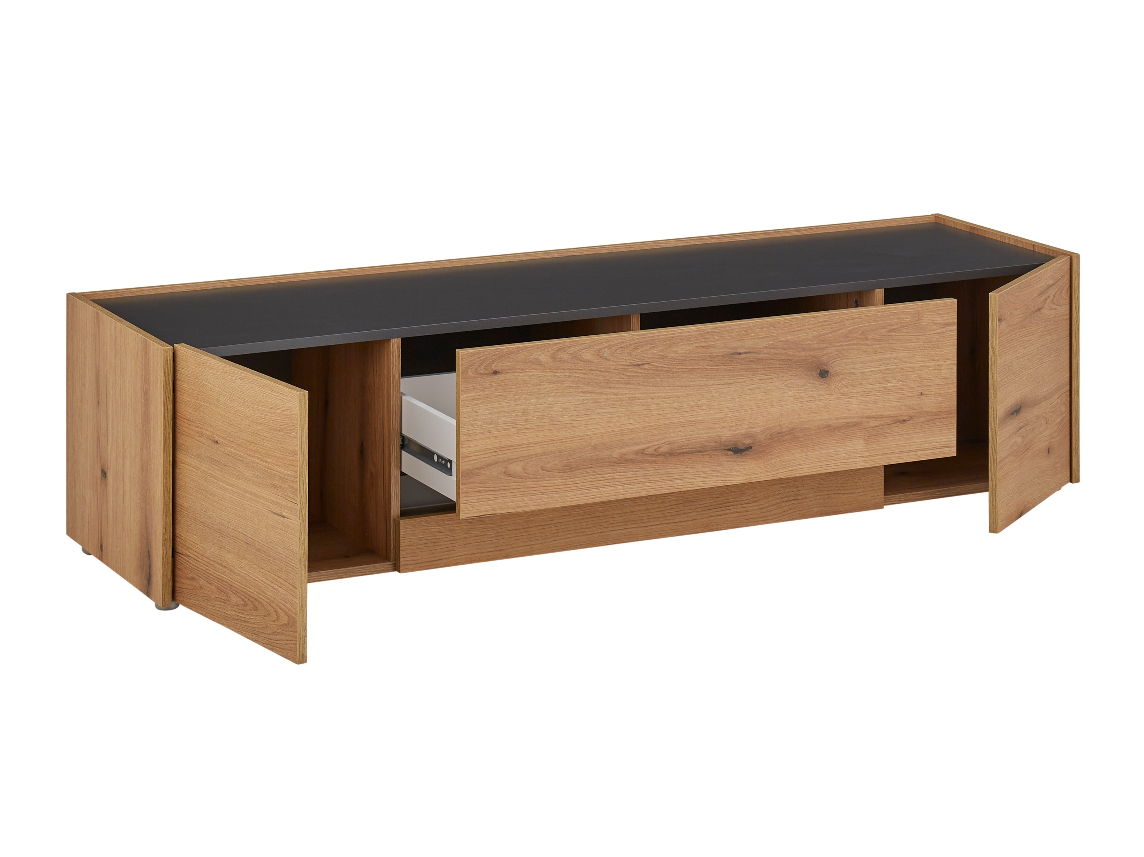 Комплект за хол Elbsori 131 (Дъб + Антрацит)