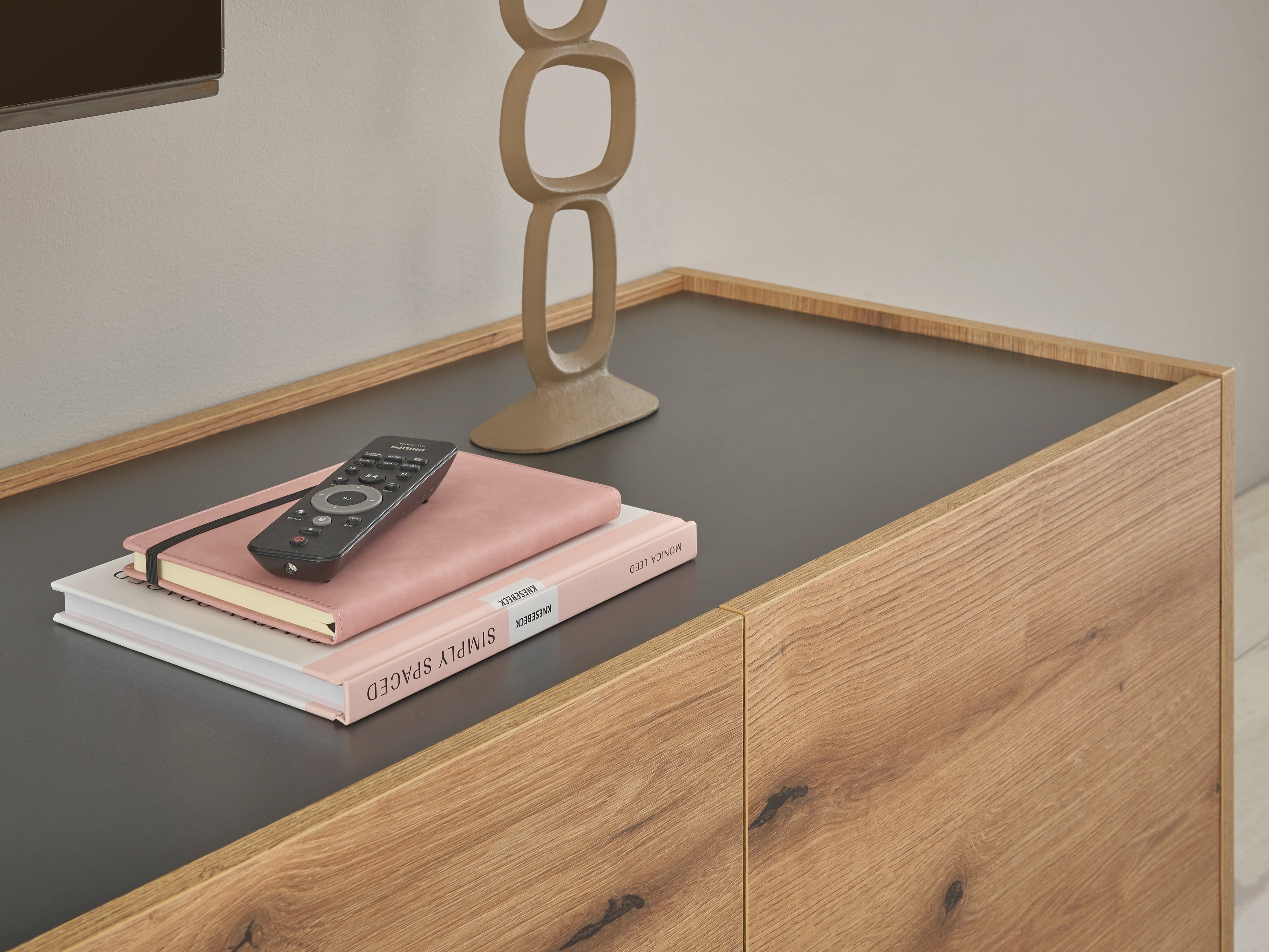 Комплект за хол Elbsori 131 (Дъб + Антрацит)