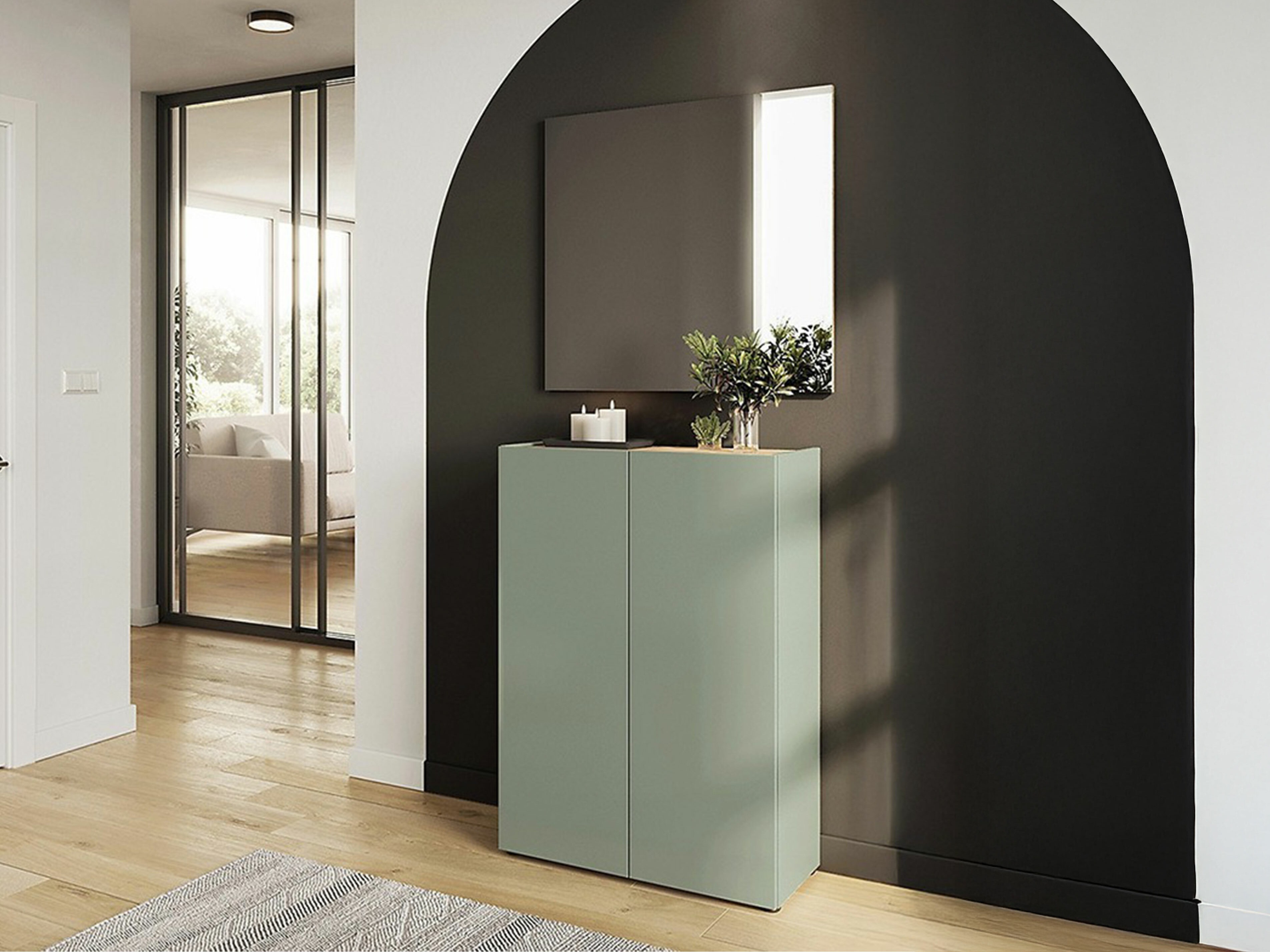Комплект за антре Lircamu 103 (Пепеливо зелен)
