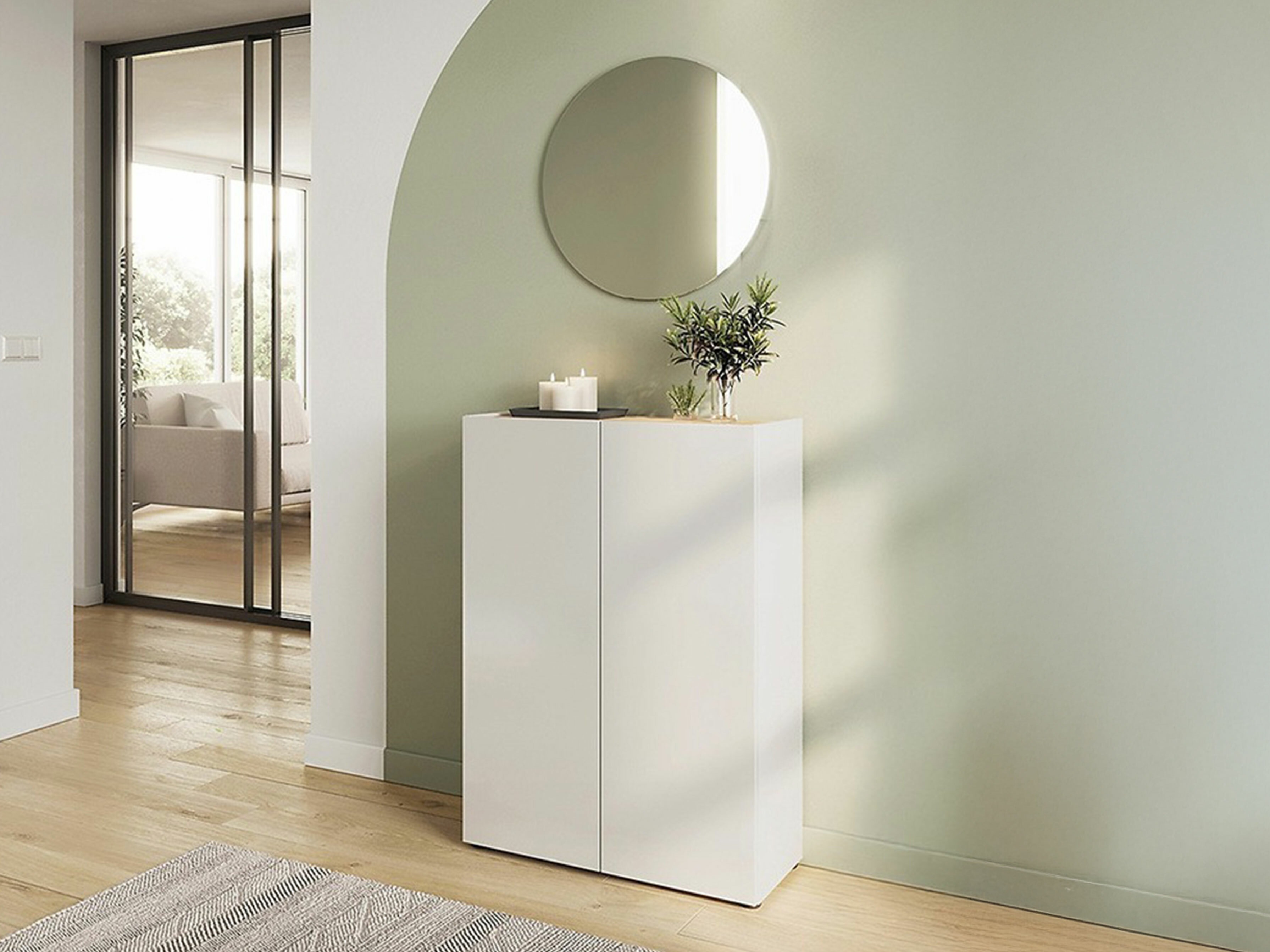 Комплект за антре Lircamu 105 (Бял)