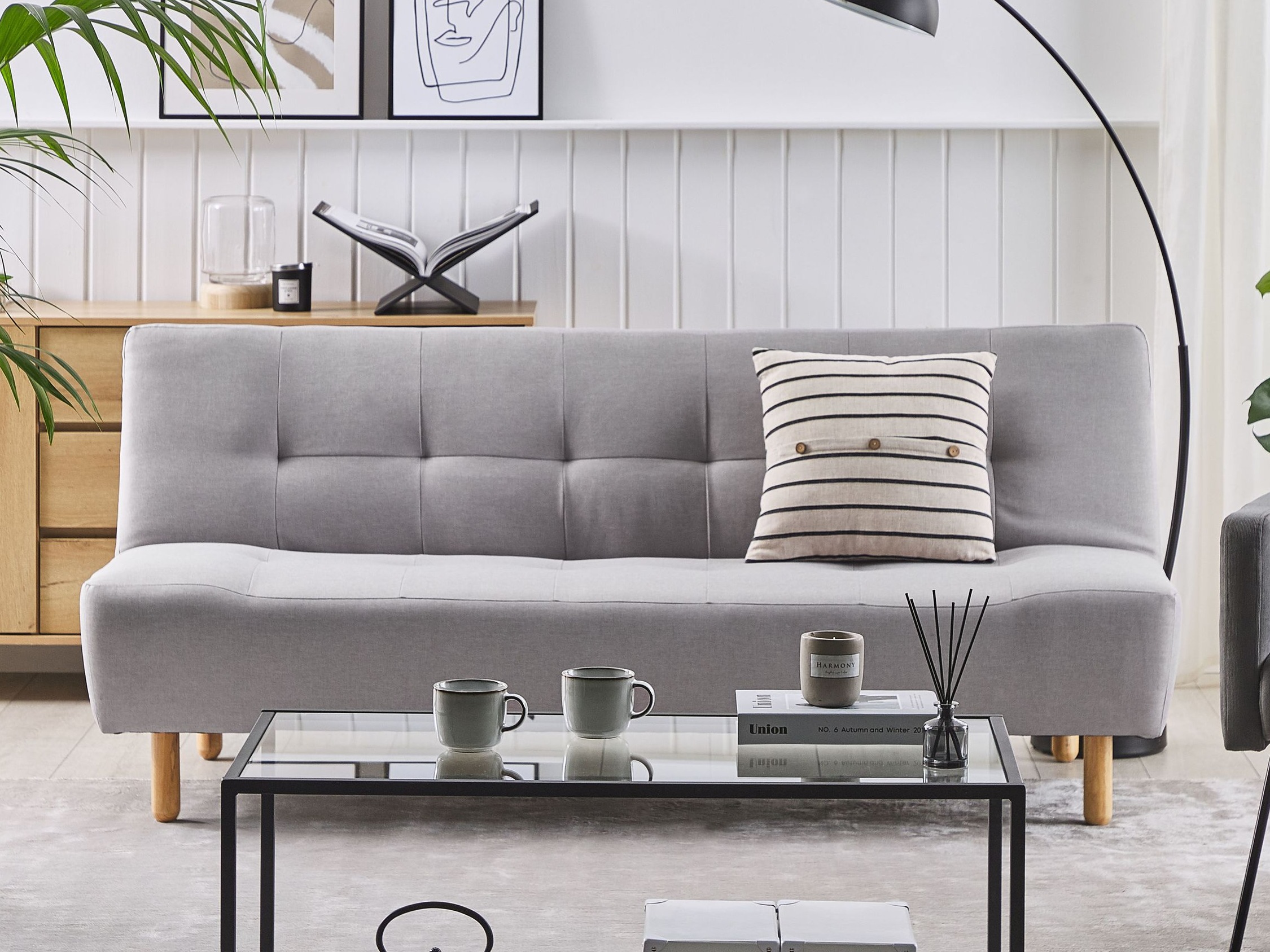 Разтегателен диван Berwyn 1550 (Сив)