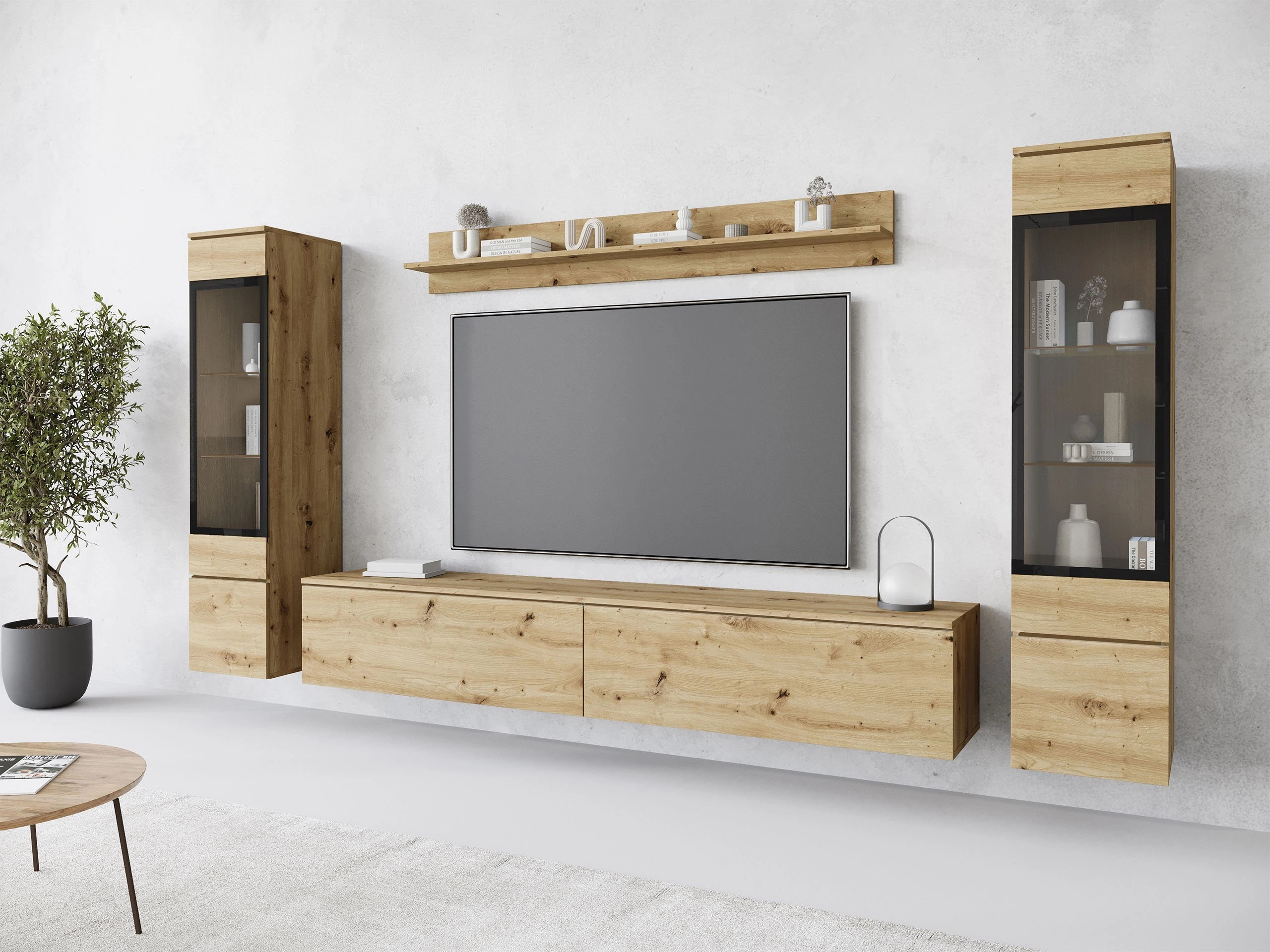 Комплект за хол Mirfivo 101 (Artisan дъб)