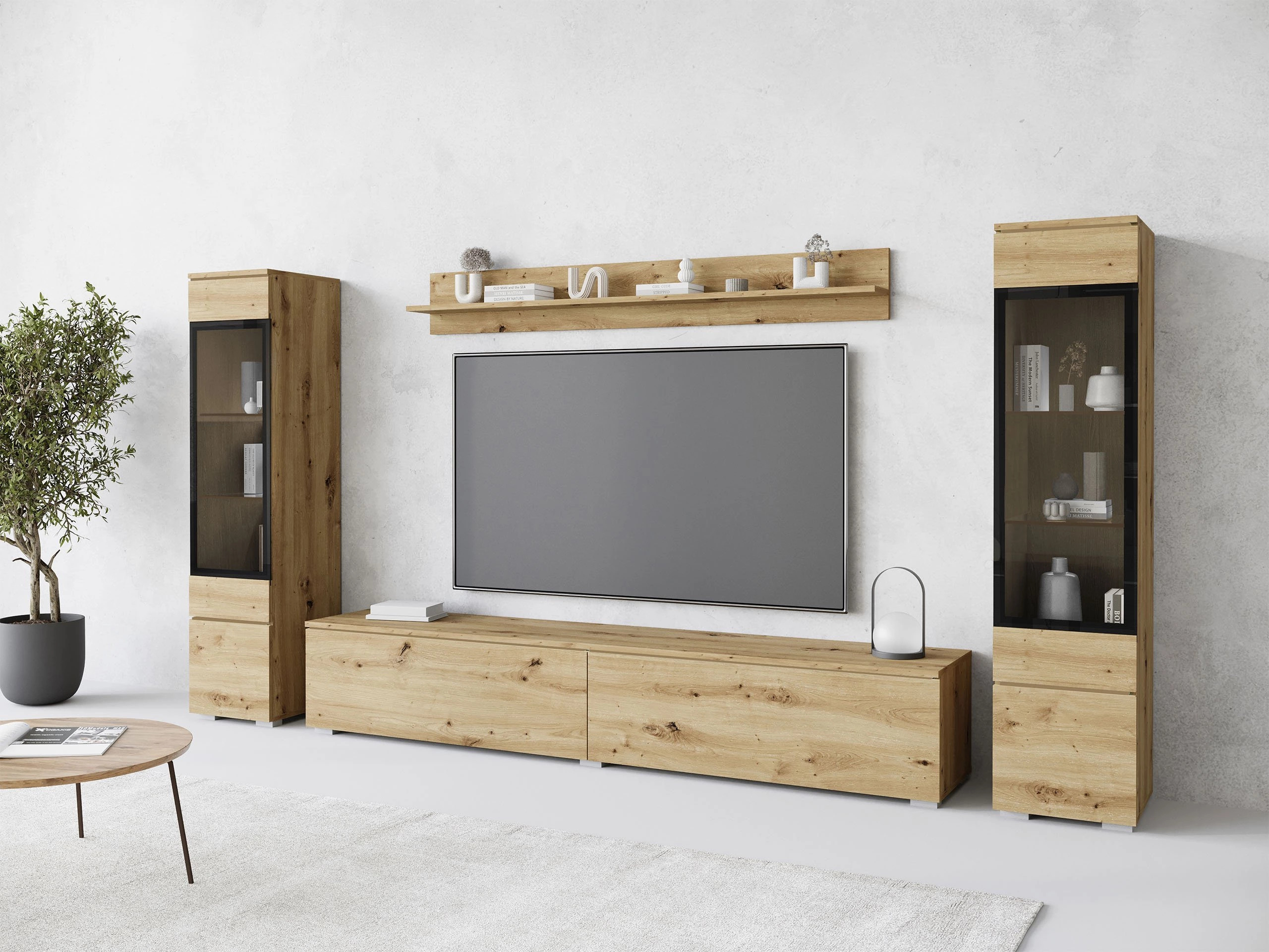 Комплект за хол Mirfivo 101 (Artisan дъб)