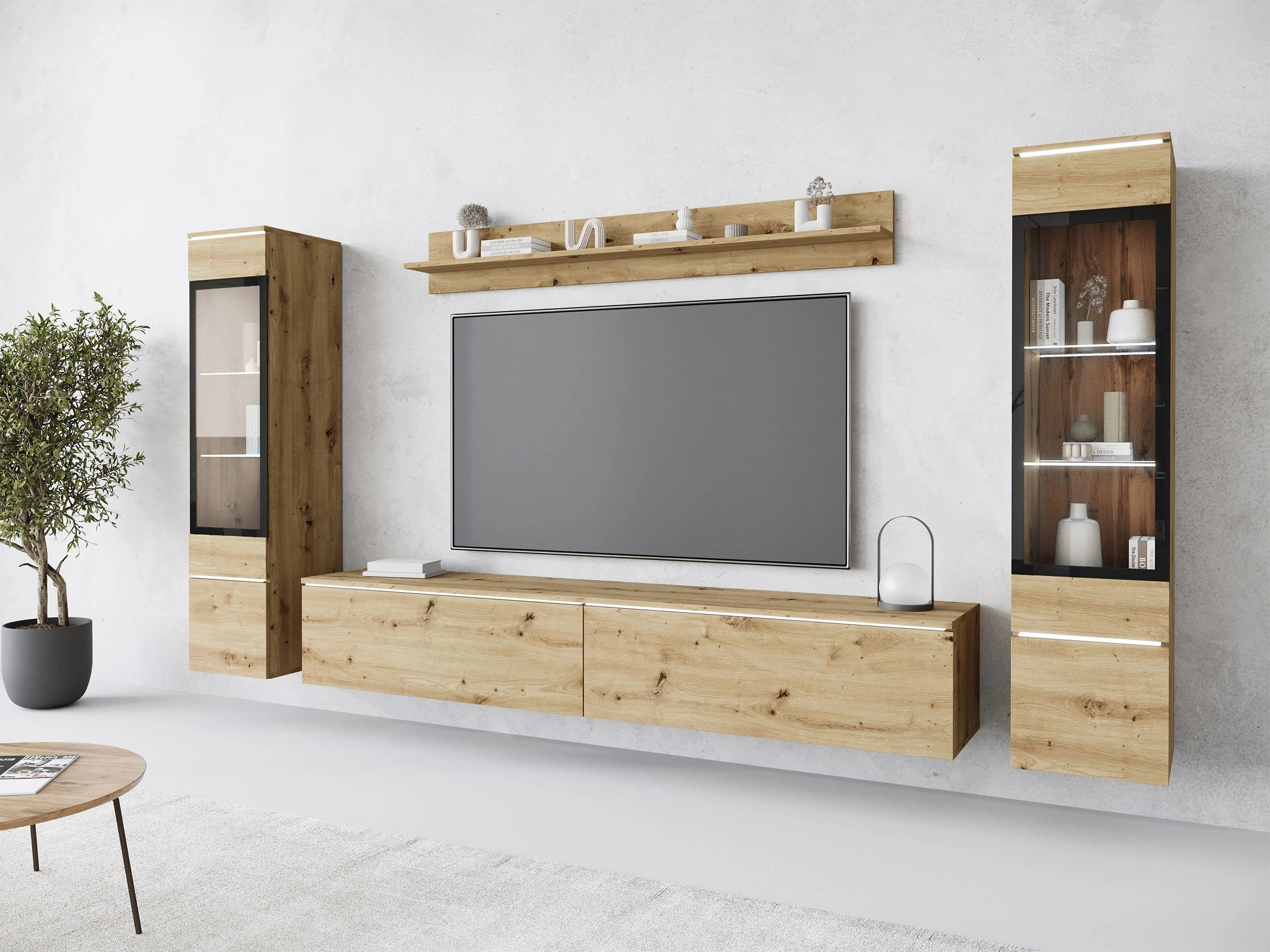 Комплект за хол Mirfivo 101 (Artisan дъб)