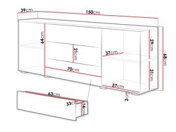 Скрин Sarasota 129 (Matera сив + Кестен)