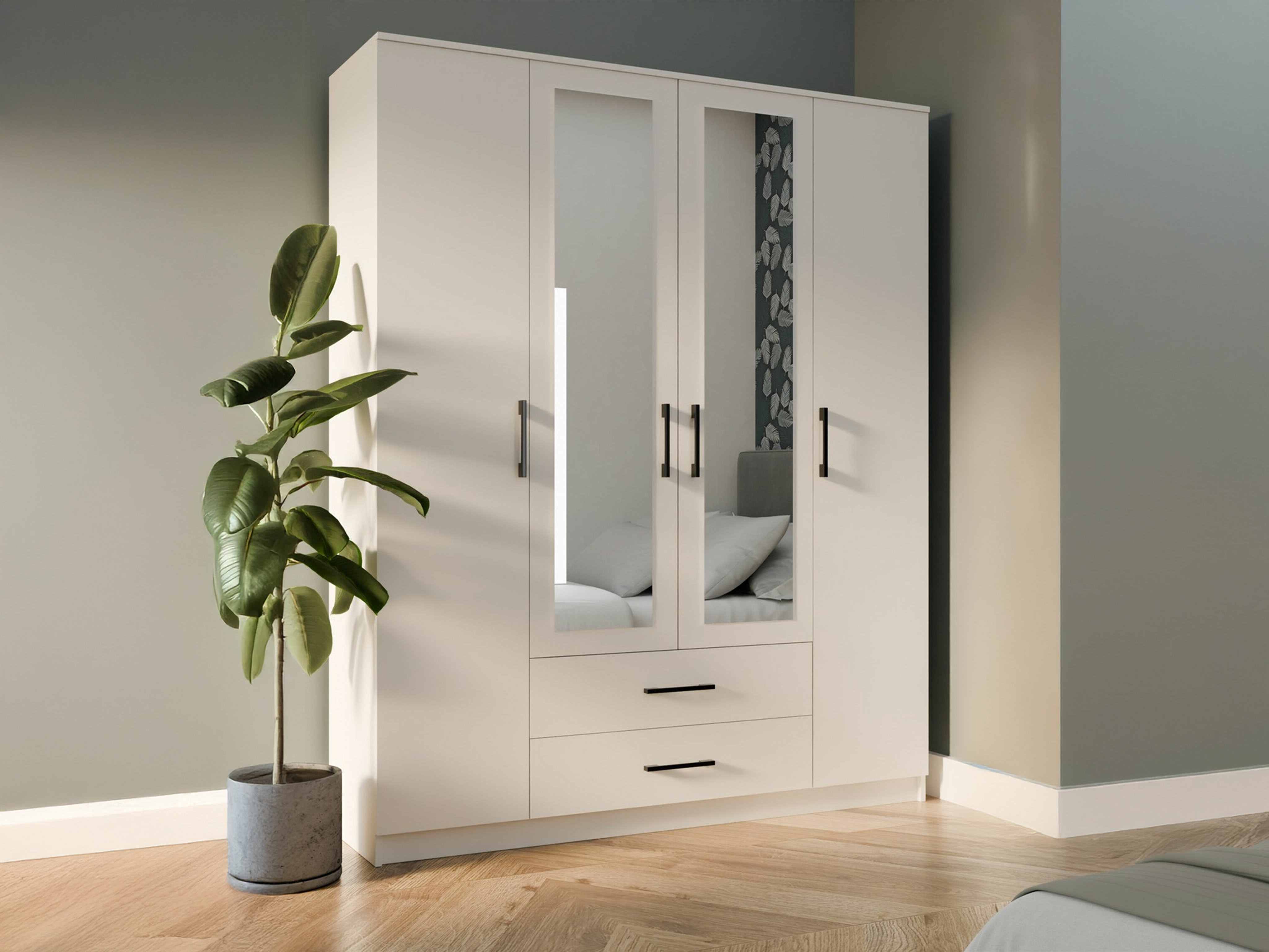 Гардероб Mandeville 117 (Бял)