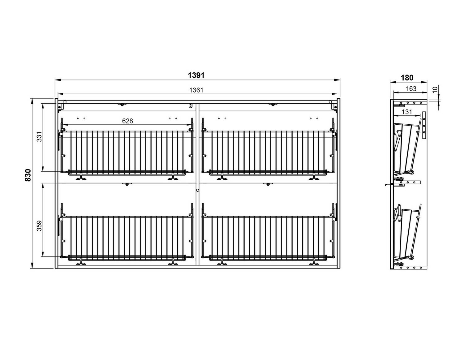 Комплект за антре Cirsale 109 (Пепел от рози + Navarra дъб)