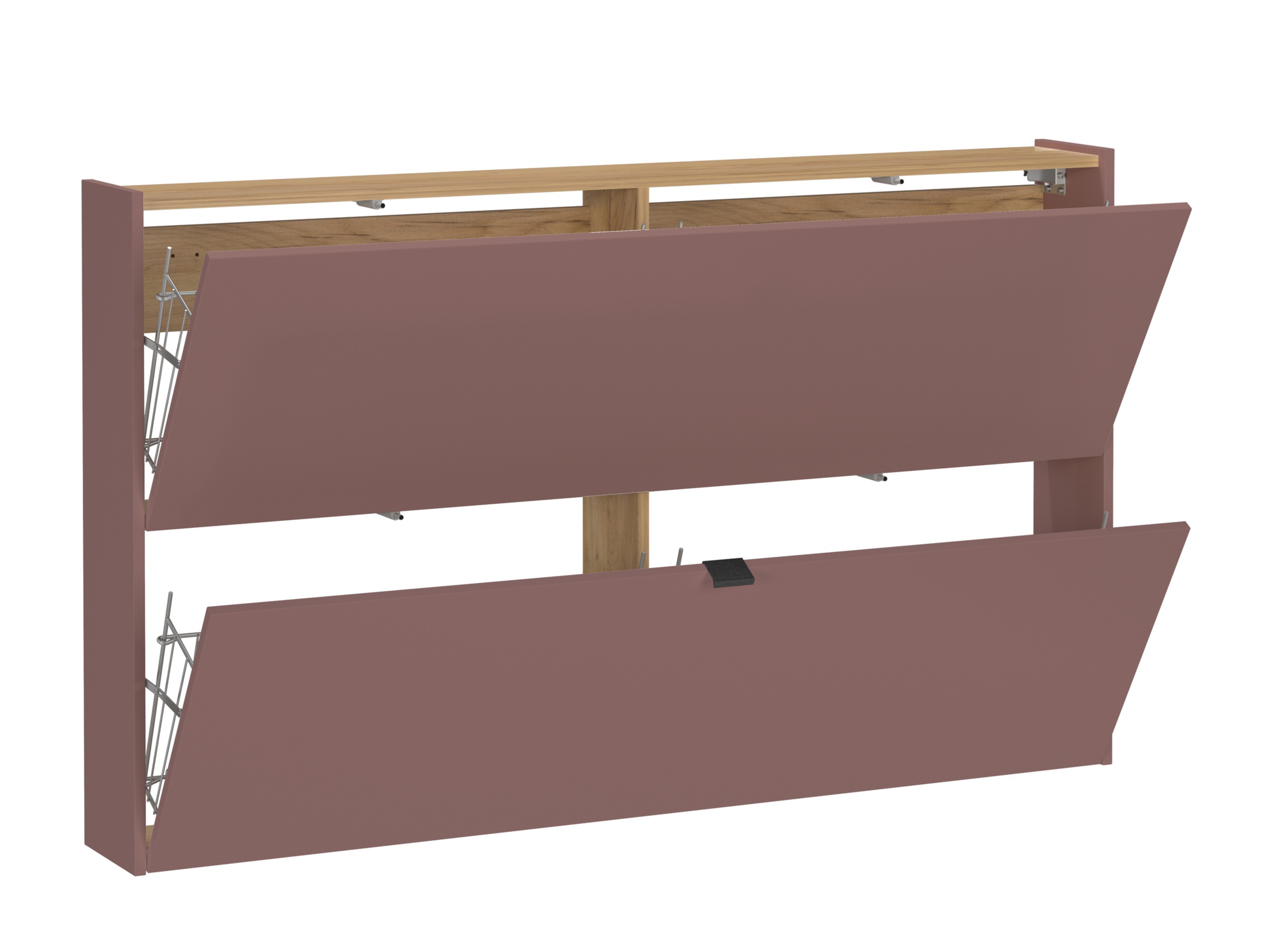 Шкаф за обувки Cirsale 108 (Пепел от рози + Navarra дъб)