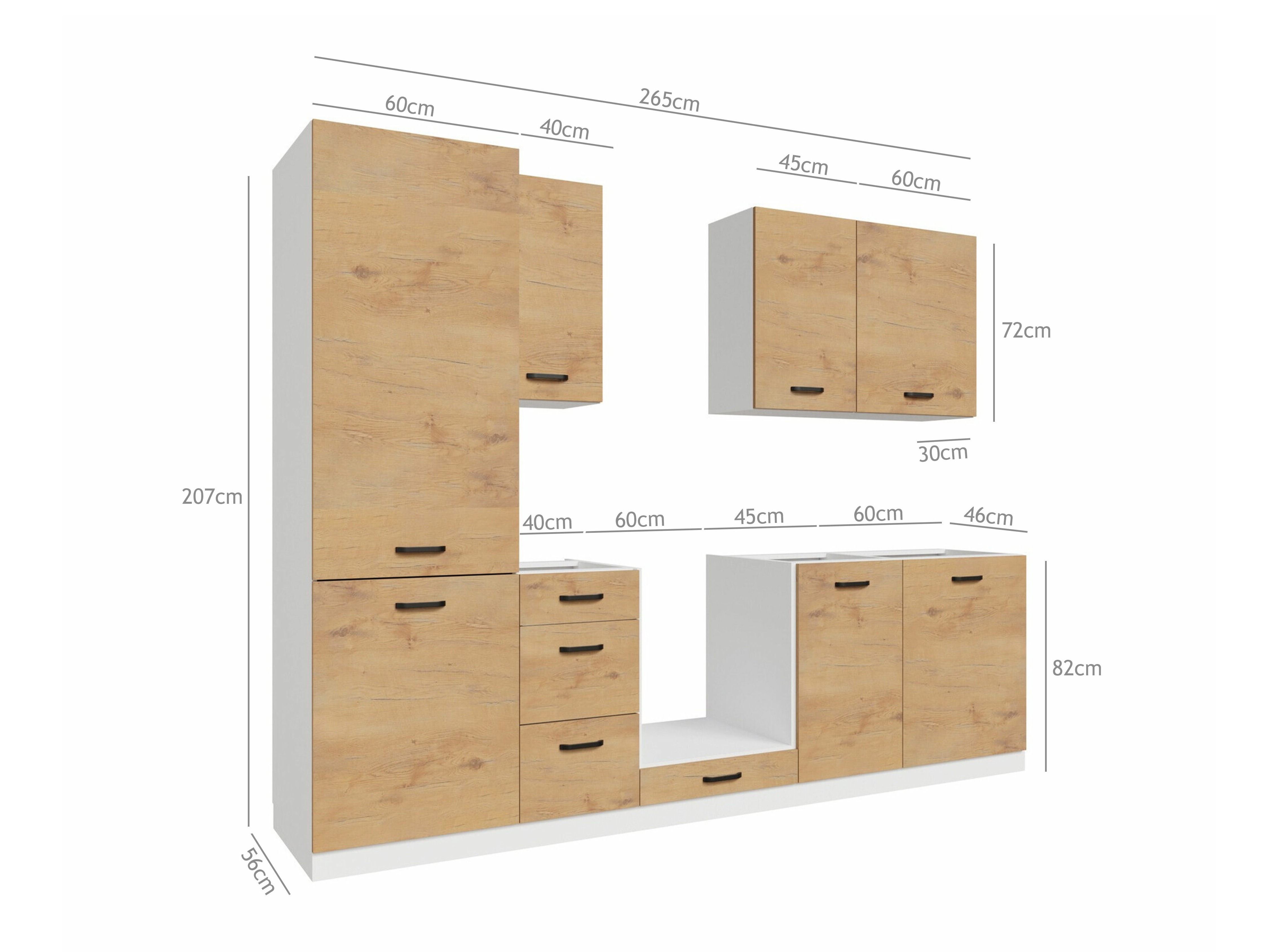 Модулен кухненски комплект Amper Lancelot 169