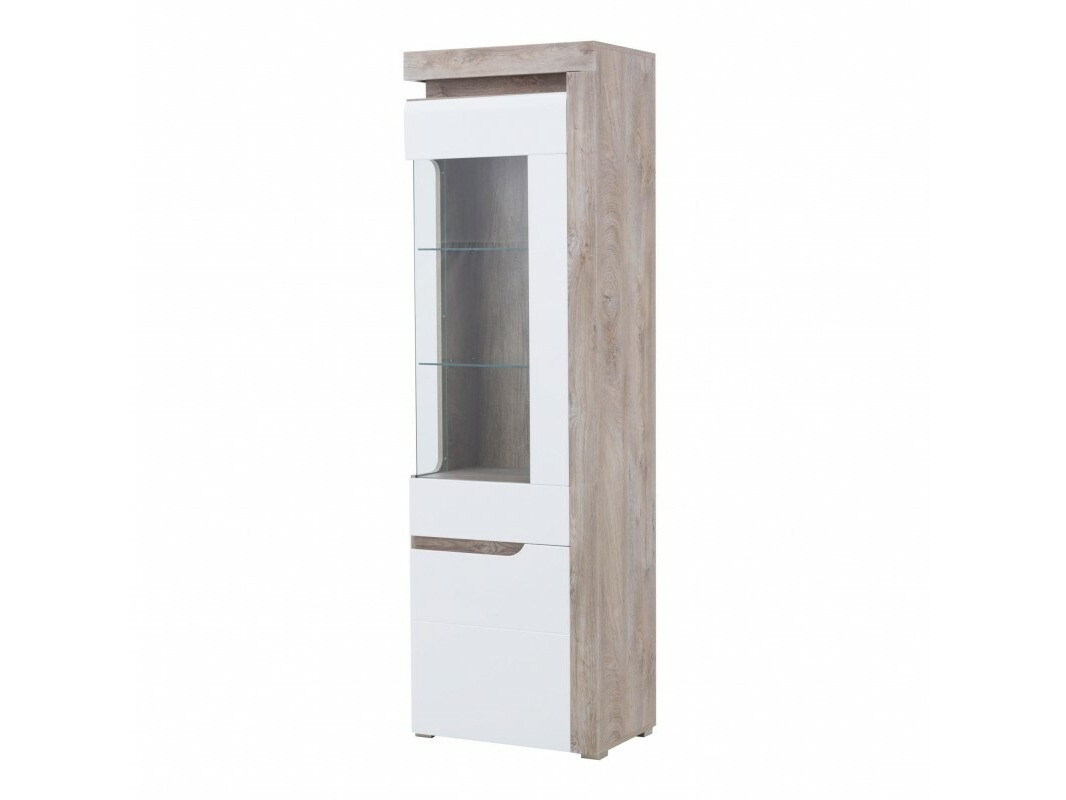 Етажерка Revelmi 105 (Дъб + Бял гланц)