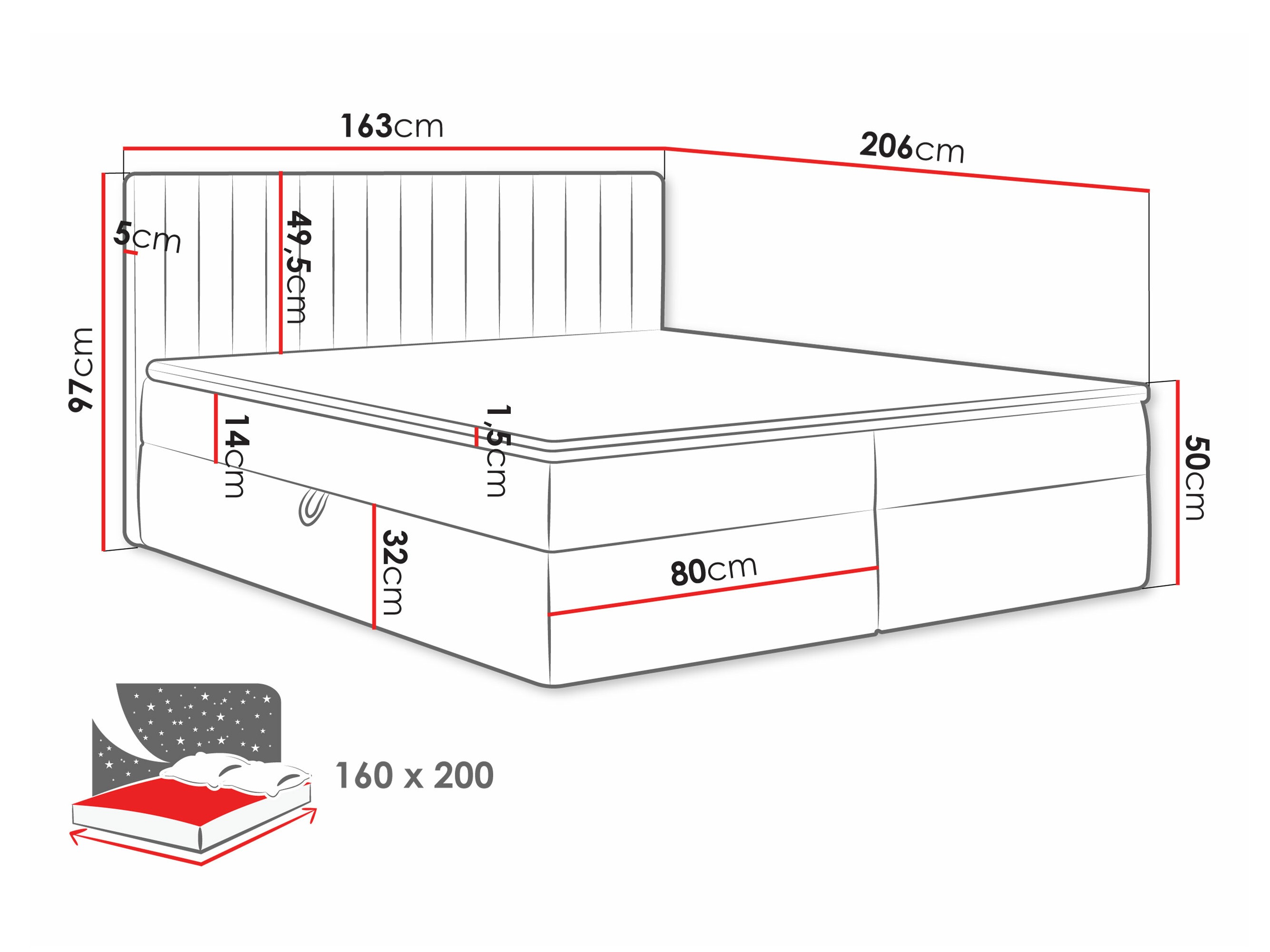 Континентално легло Comfivo Apis I (Manila 16)