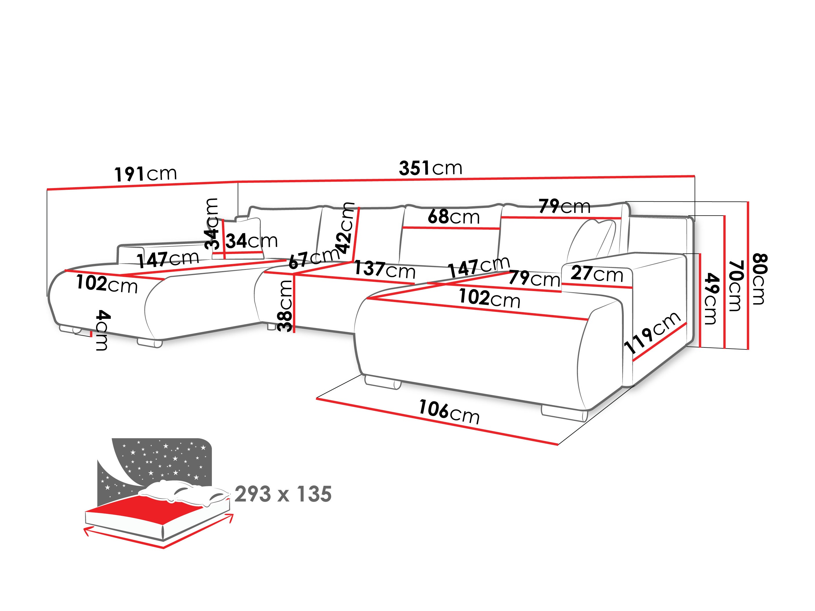 Ъглов диван Comfivo 483 (Coral 65)