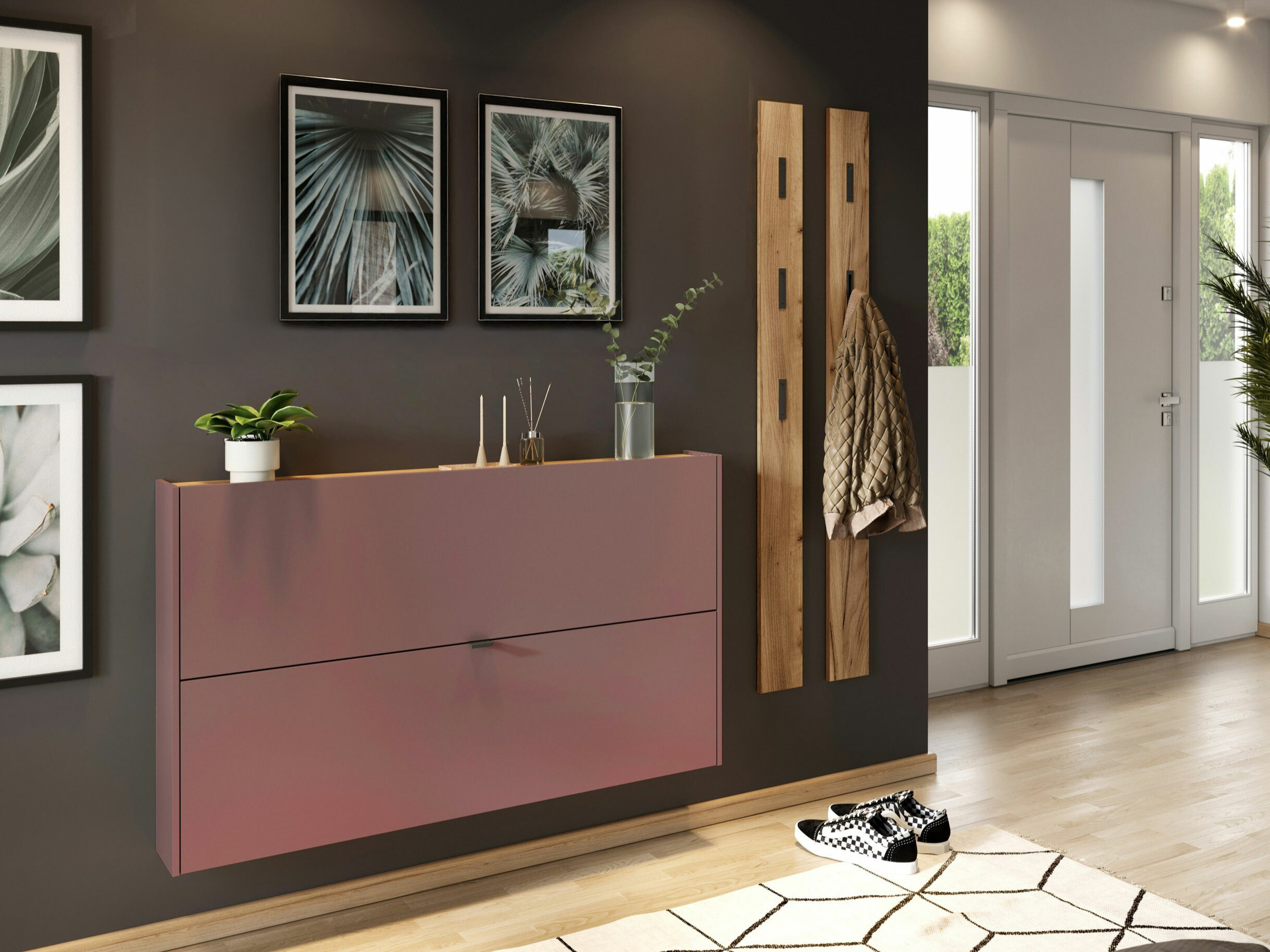 Комплект за антре Cirsale 109 (Пепел от рози + Navarra дъб)