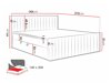 Континентално легло Comfivo 482 (Manila 26)