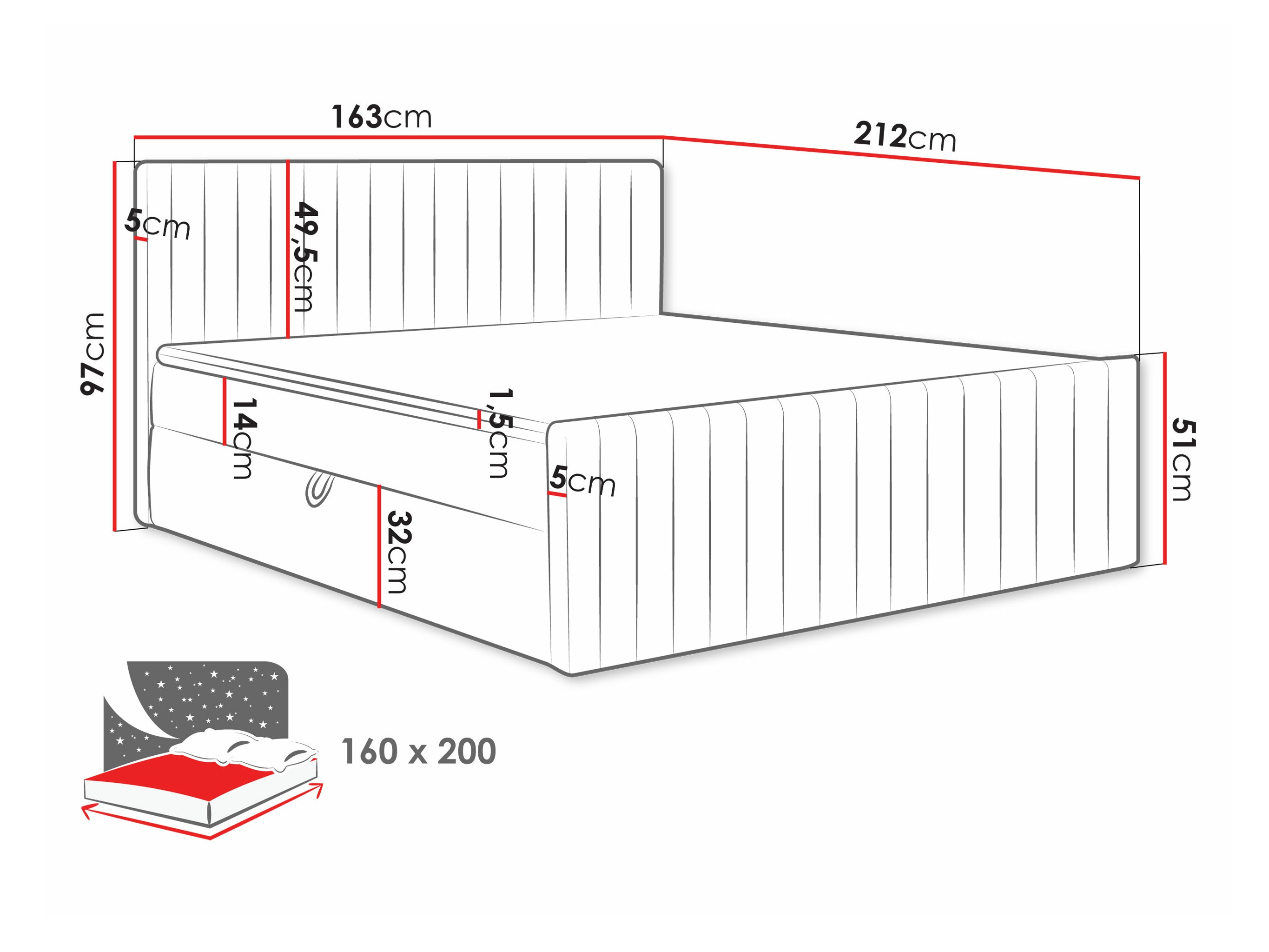 Континентално легло Comfivo Apis II (Polo 897)