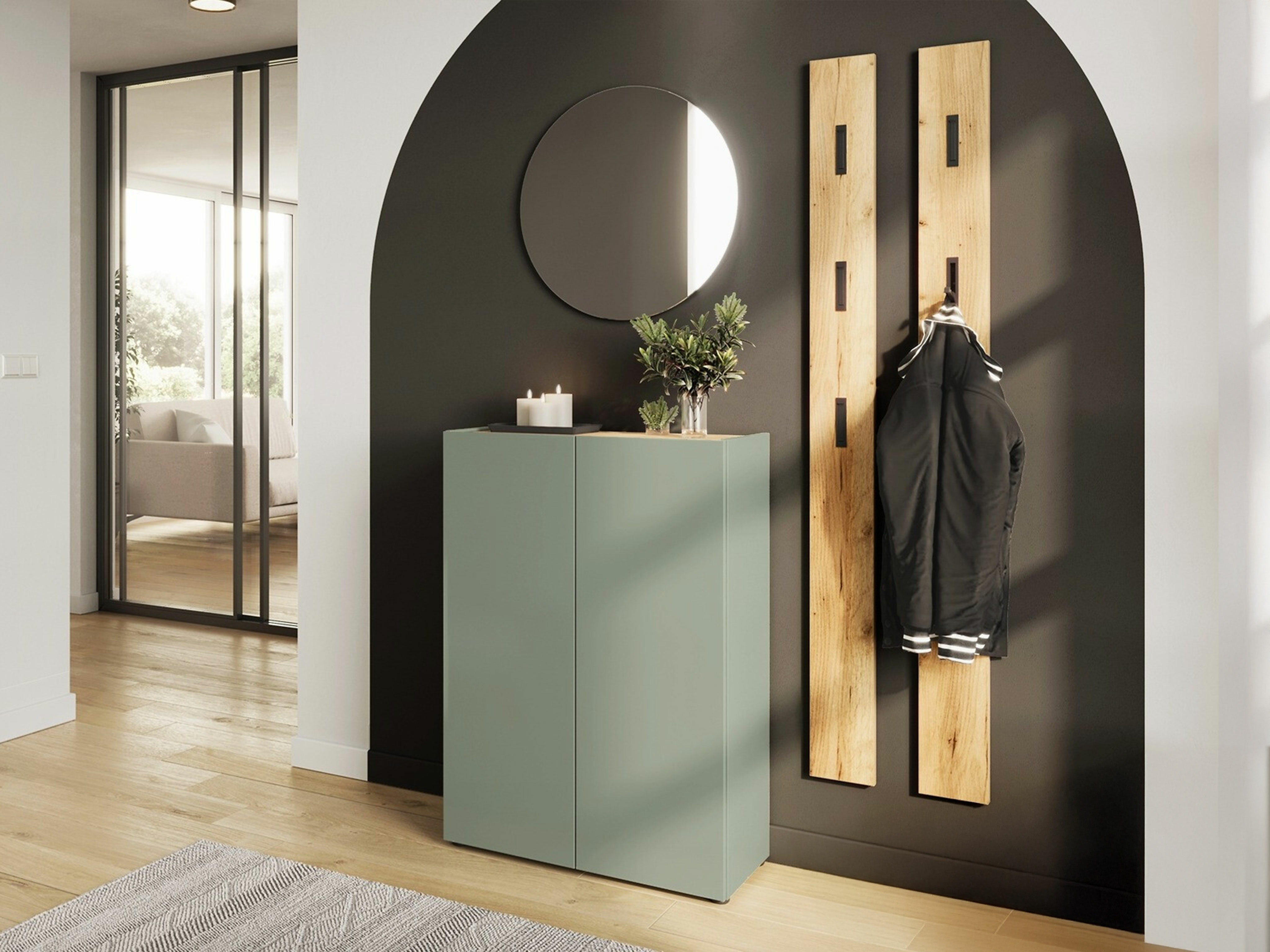 Комплект за антре Lircamu 101 (Пепеливо зелен)