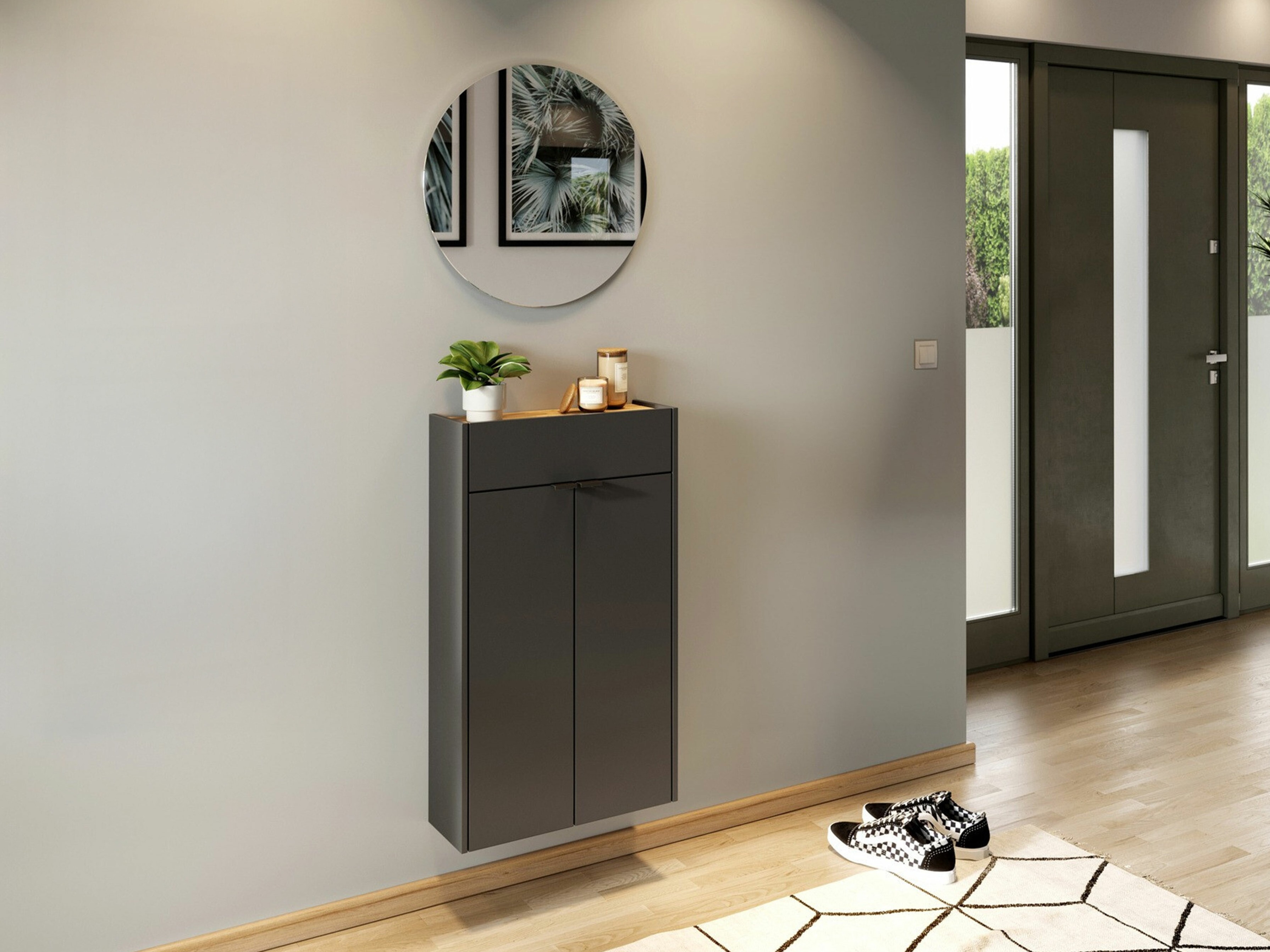Комплект за антре Cirsale 104 (Графит + Navarra дъб)