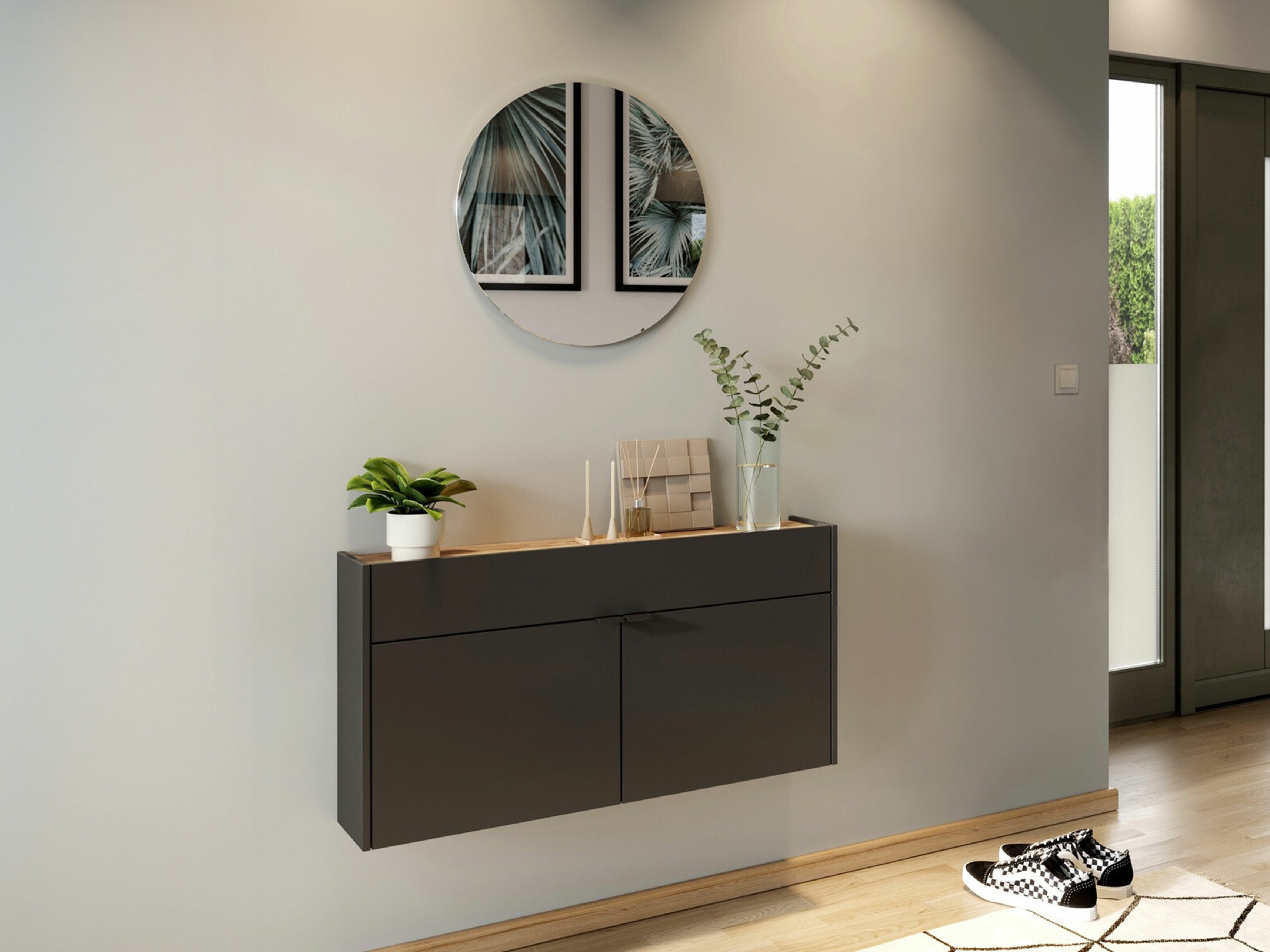Комплект за антре Cirsale 106 (Графит + Navarra дъб)