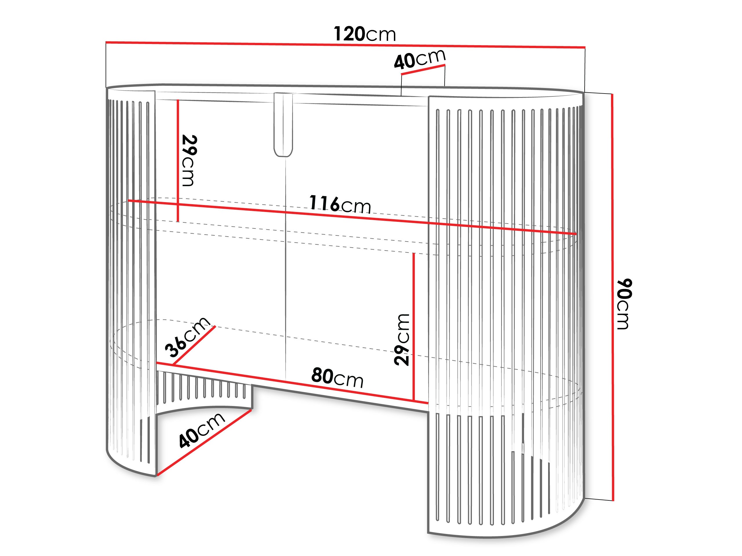 Шкаф Evanola 115 (Златно + Бял)