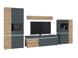 Комплект за хол Ontario 176 (Artisan дъб + Сив)