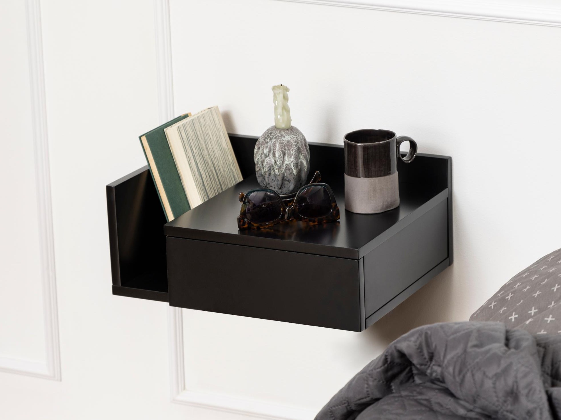 Нощно шкафче Norsica 969 (Черен)