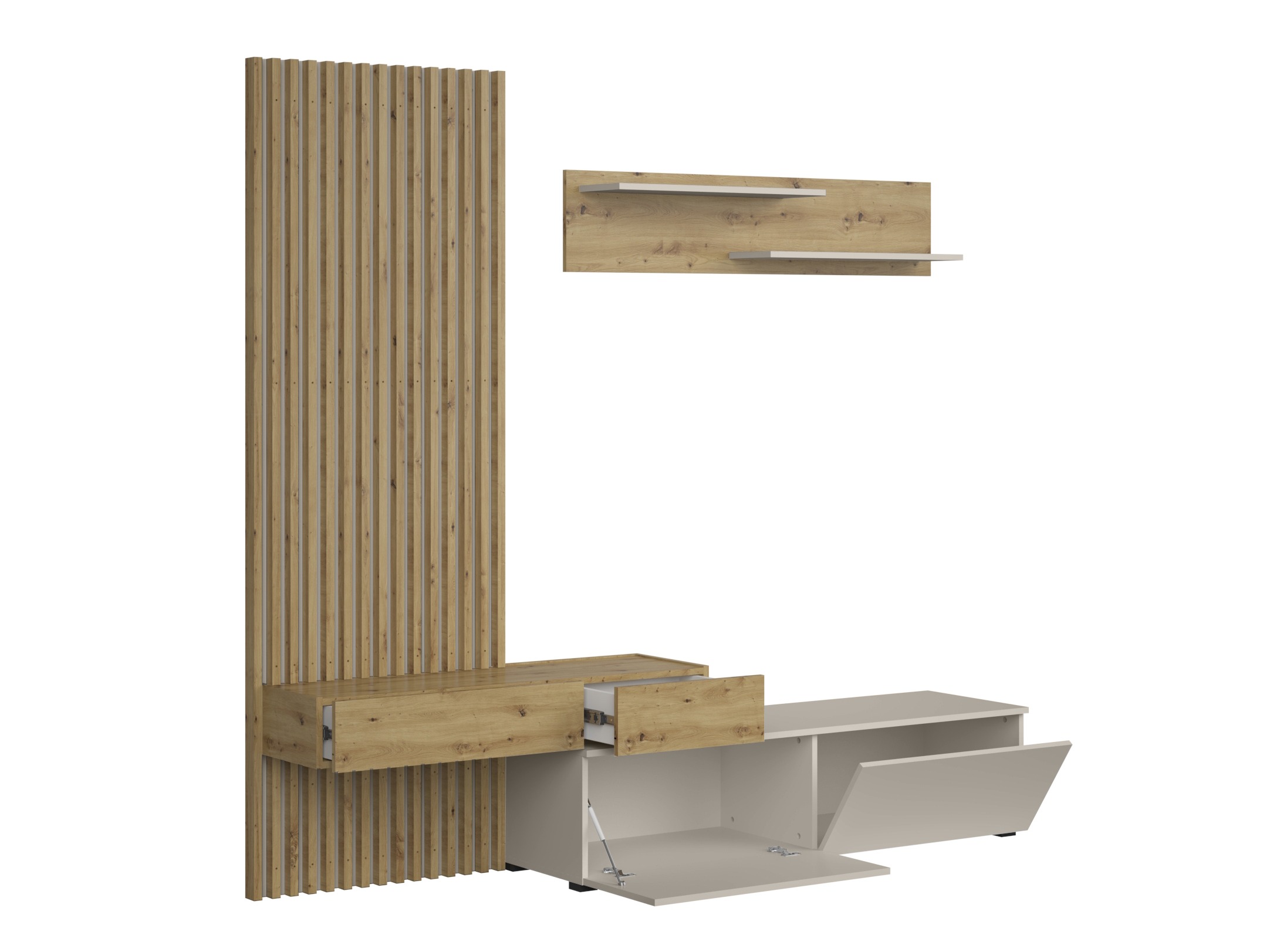 Комплект за хол Houston 2086 (Artisan дъб + Кашмир)