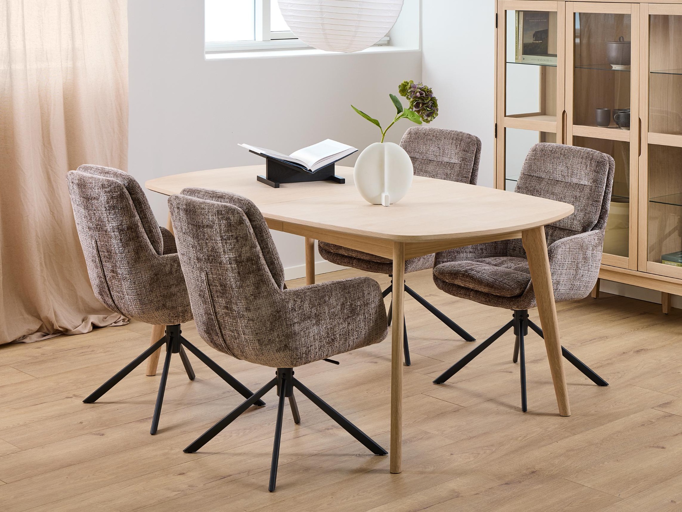 Стол Norsica 998 (Кафяв)