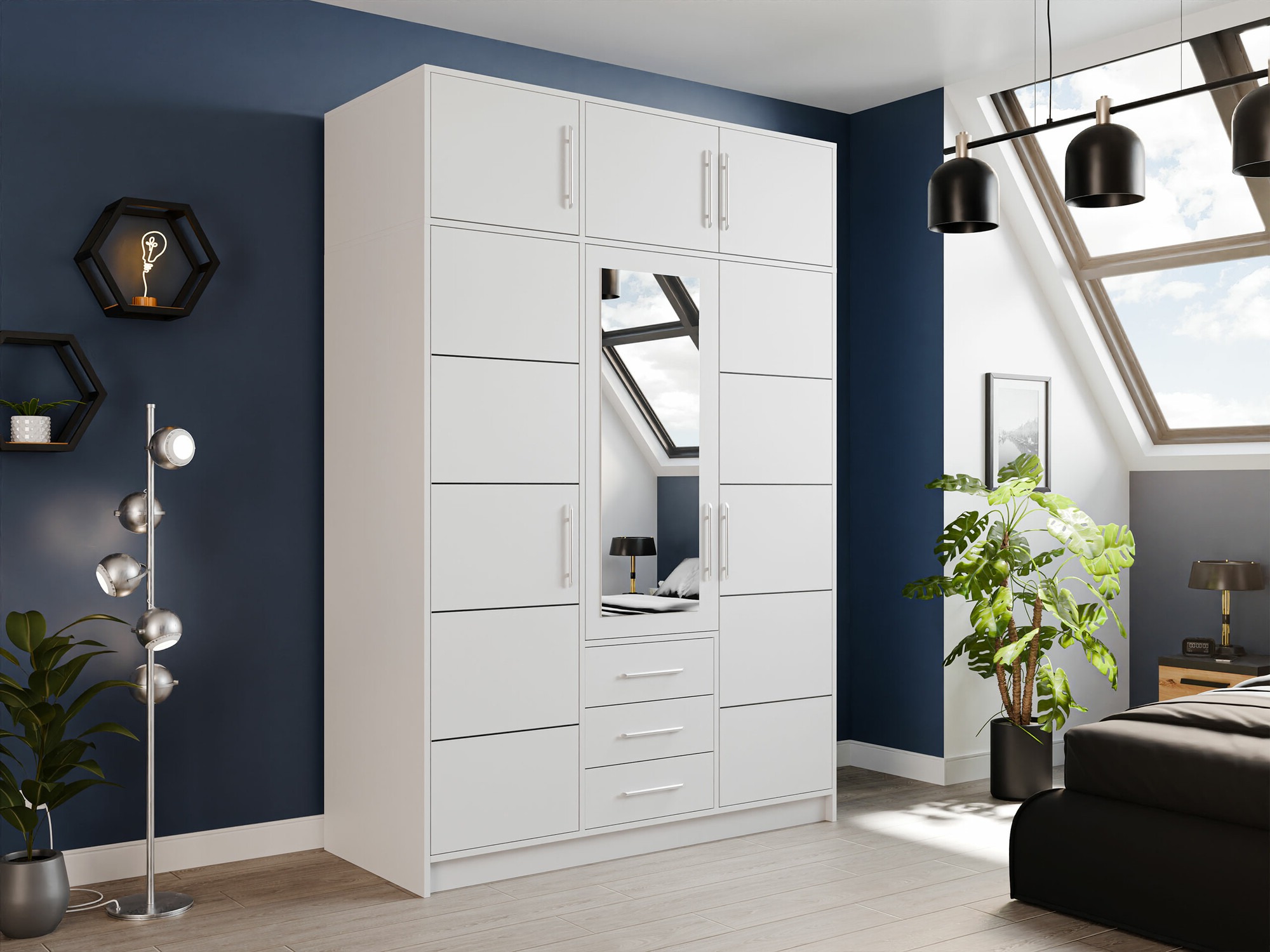 Гардероб Dortivu 153 (Бял)