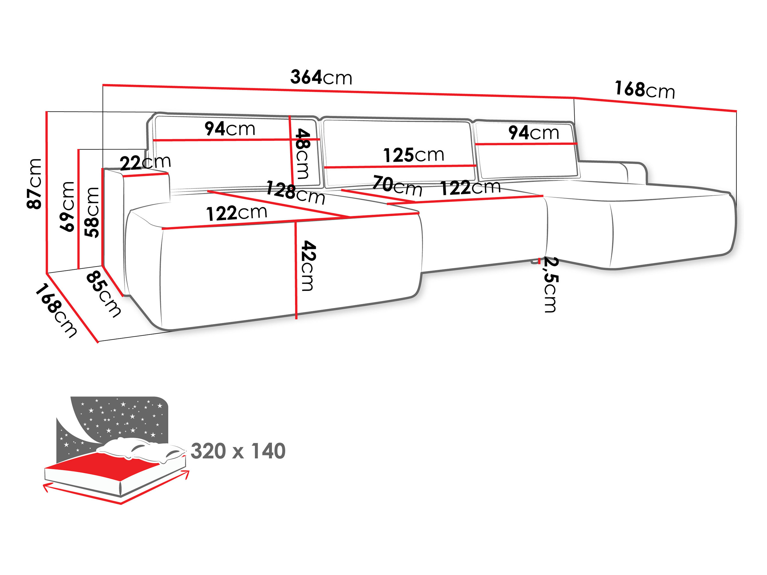 Ъглов диван Bountiful 106 (Velo 623)