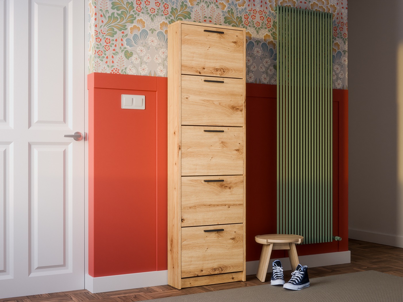 Шкаф за обувки Ontario 187 (Artisan дъб)