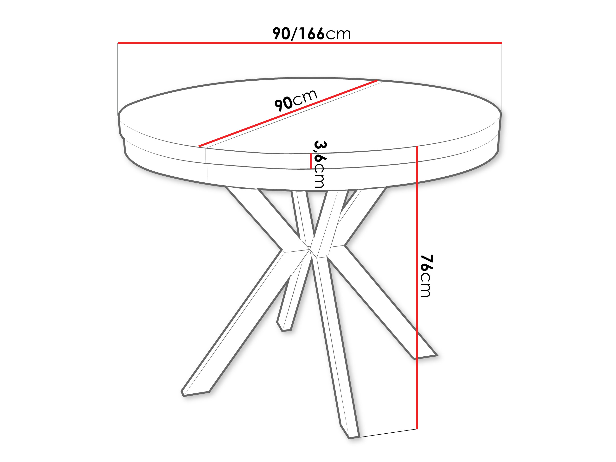 Маса Oswego 155 (Черен мрамор + Златно)