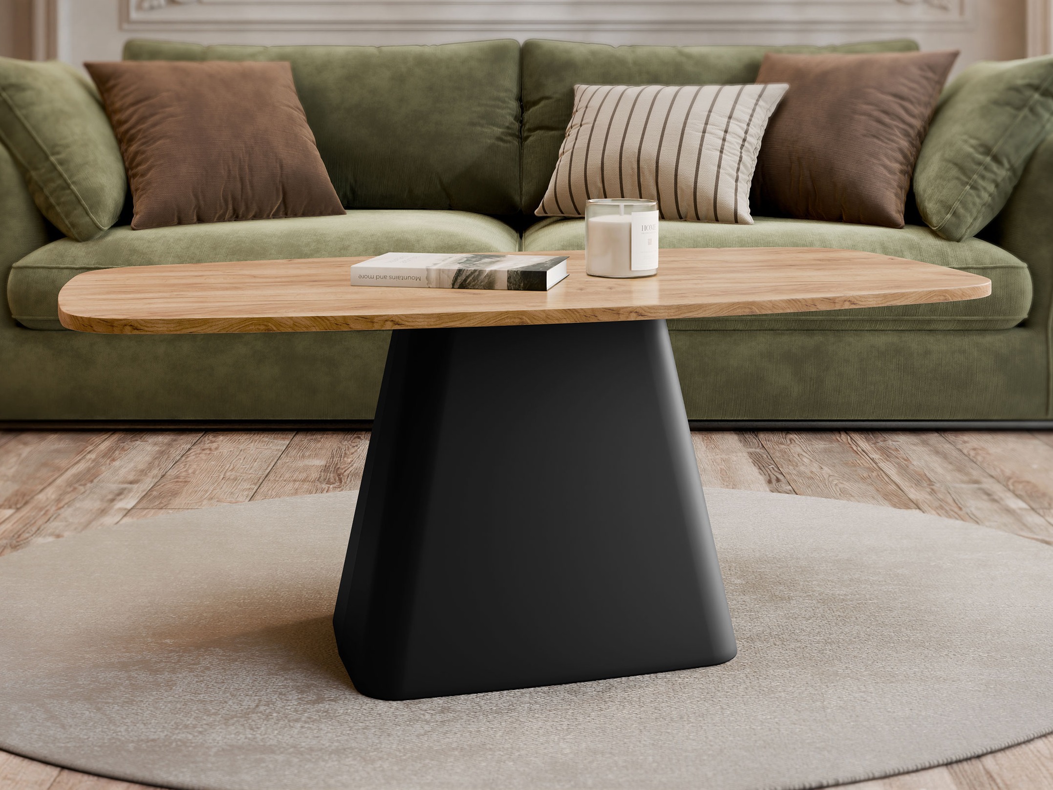 Масичка за кафе Oswego 158 (Занаятчийски златен дъб)